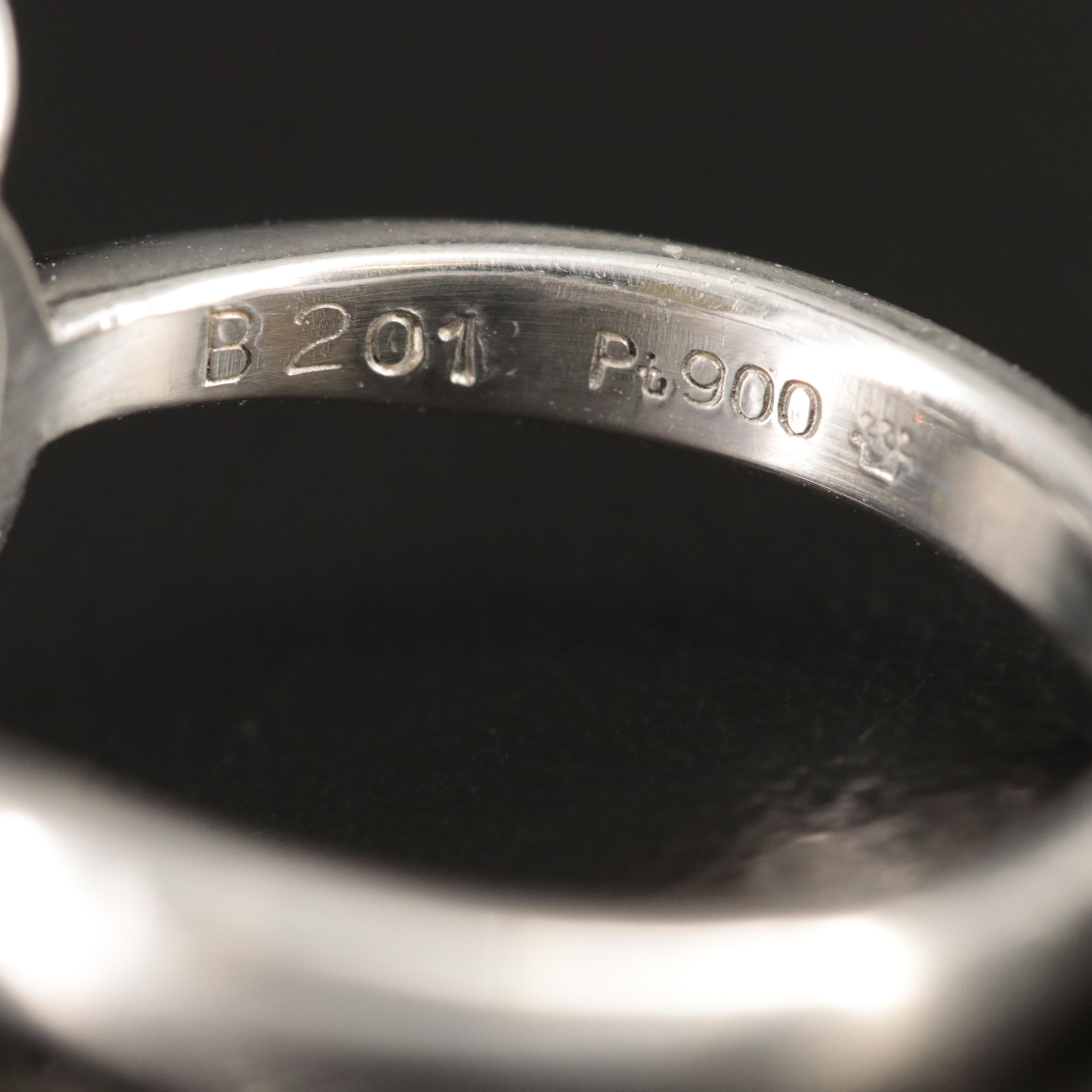 Platinum Opal and Diamond Ring