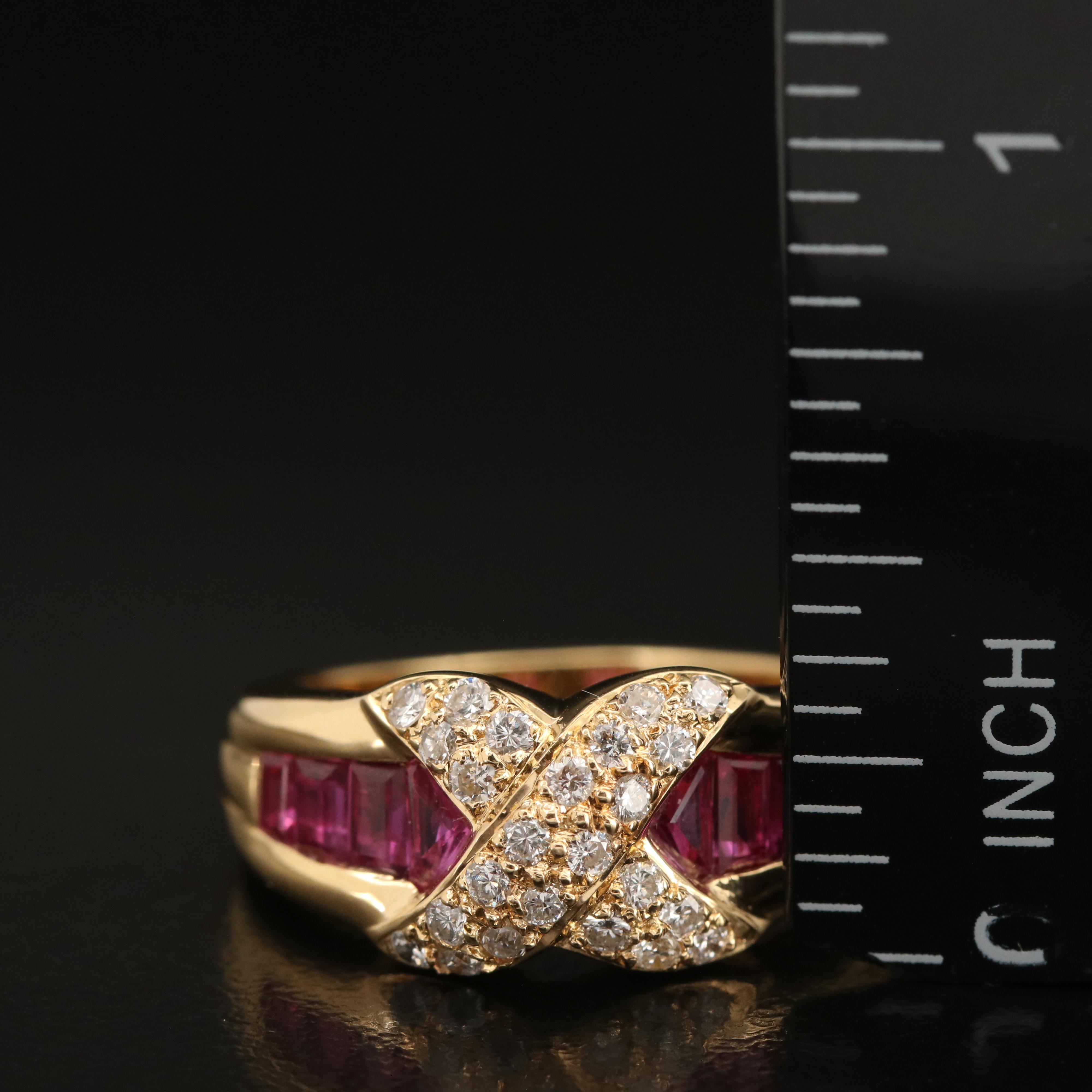 18K Ruby and Diamond Ring