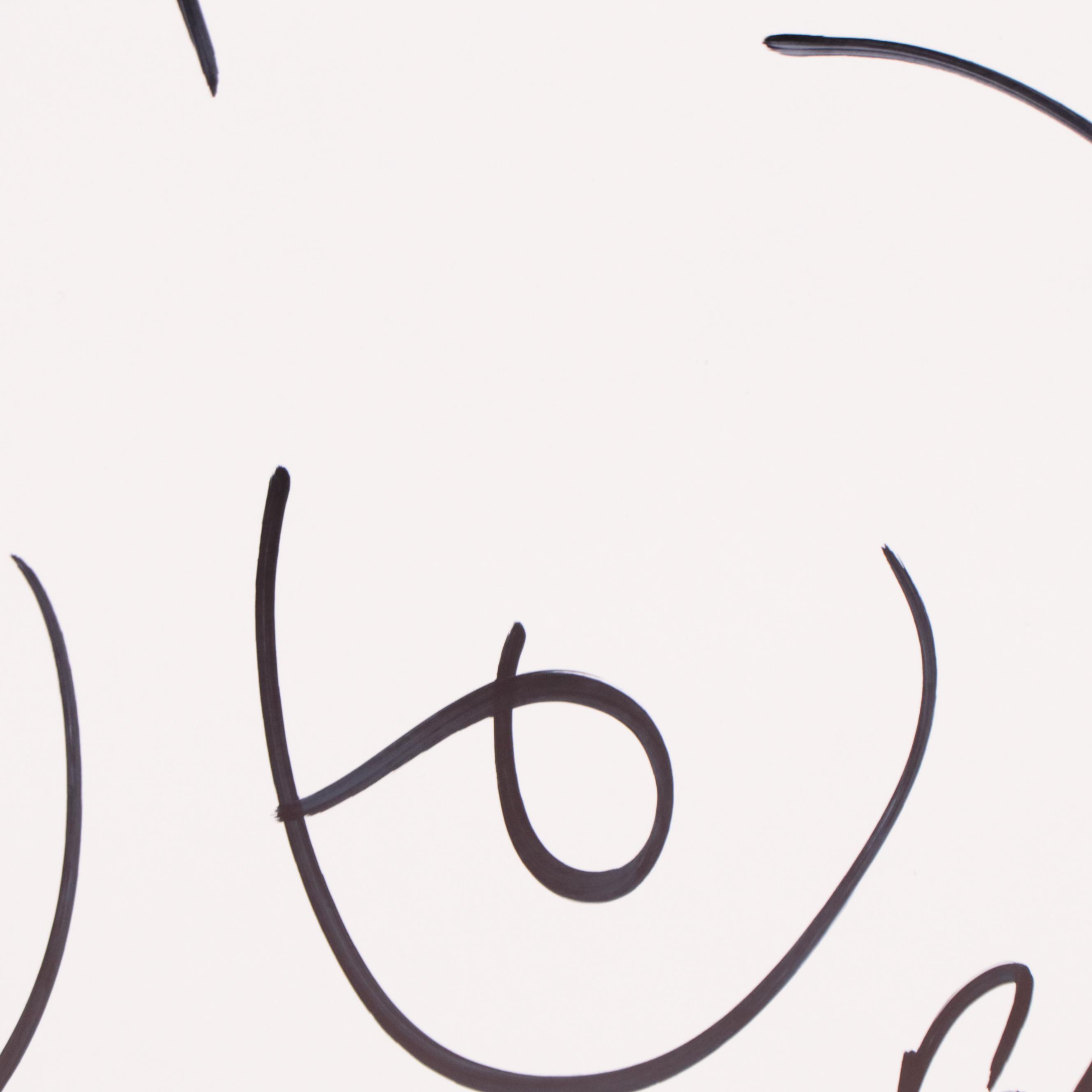 Peter Keil Abstract Ink Drawing of Nude