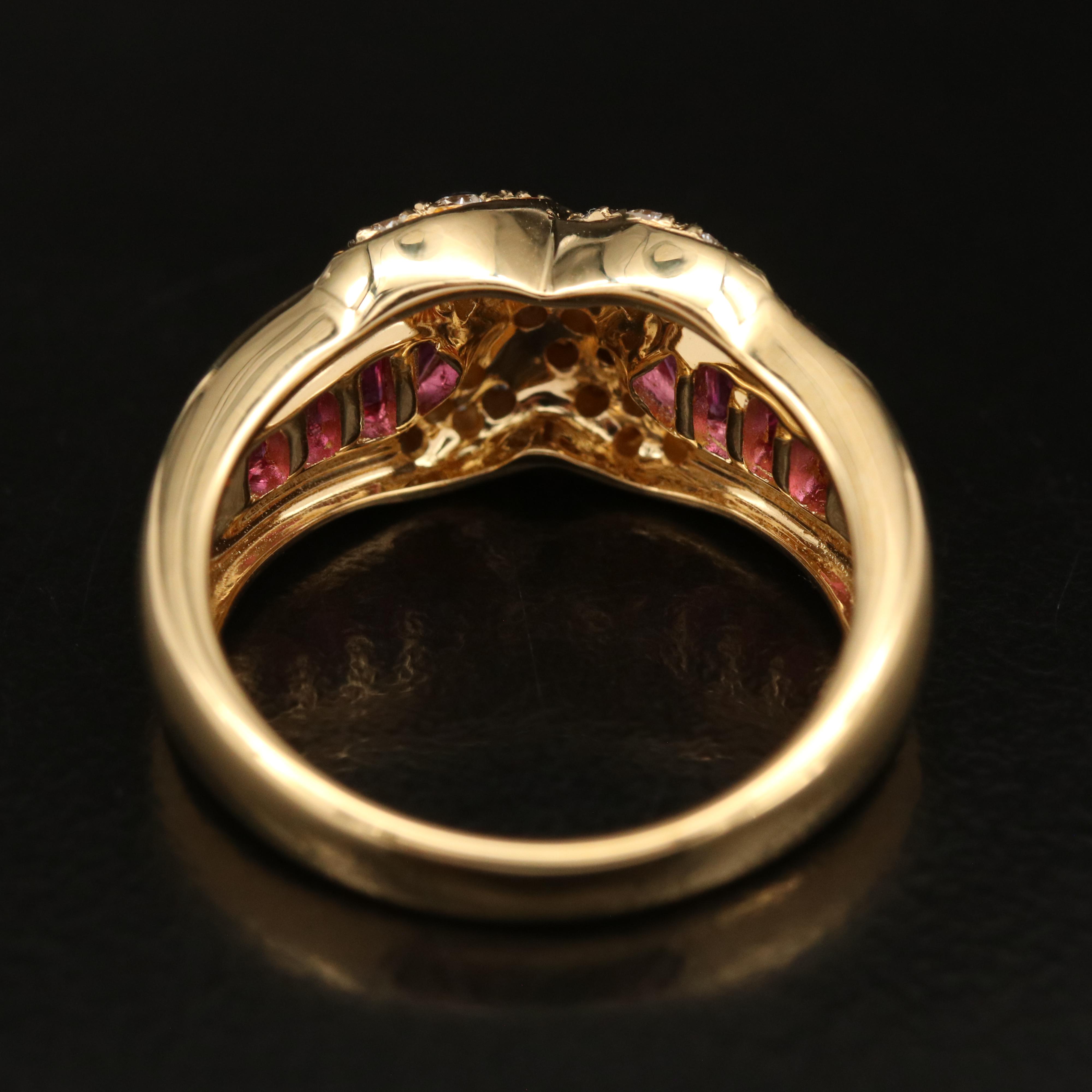 18K Ruby and Diamond Ring