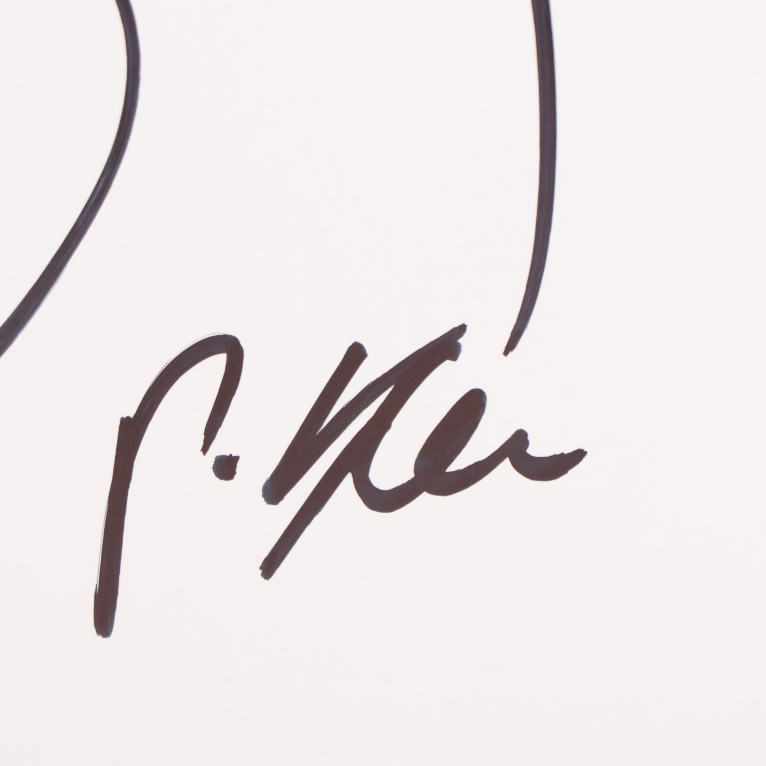 Peter Keil Abstract Ink Drawing of Nude