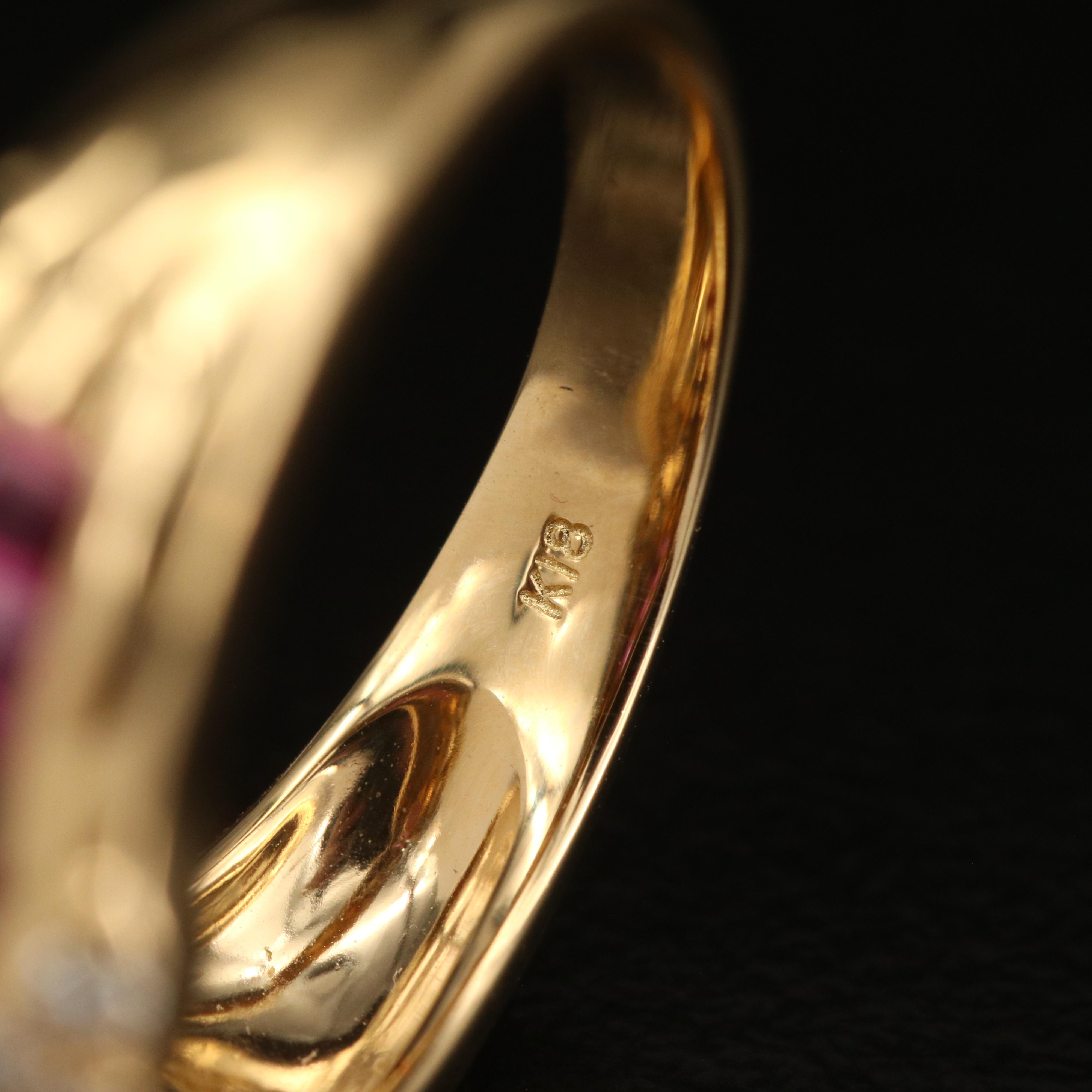 18K Ruby and Diamond Ring