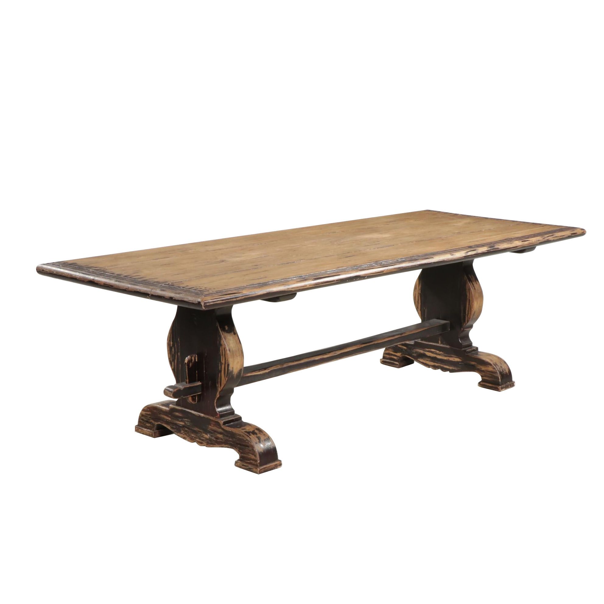 Van Thiel & Co. "The Indecent Proposal" Walnut Trestle Dining Table