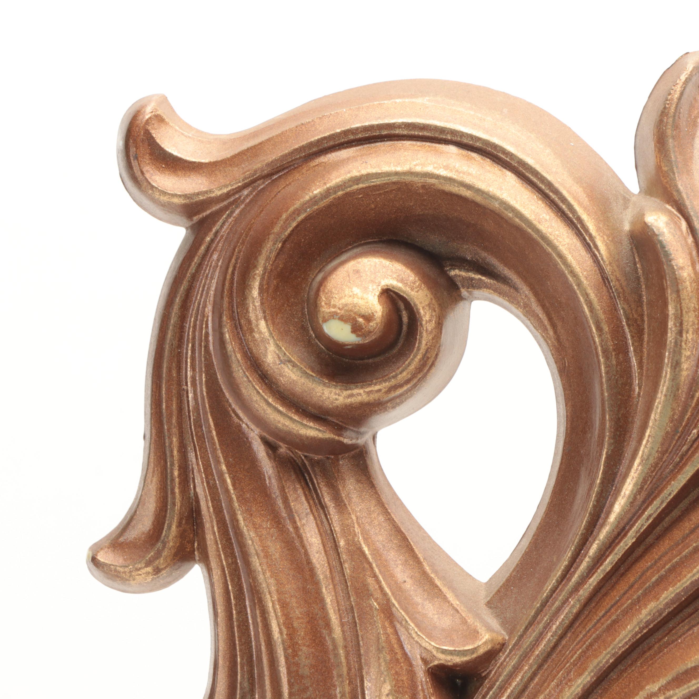 Turner Rococo Style Foliate Gilt Framed Wall Mirror, Mid-20th Century