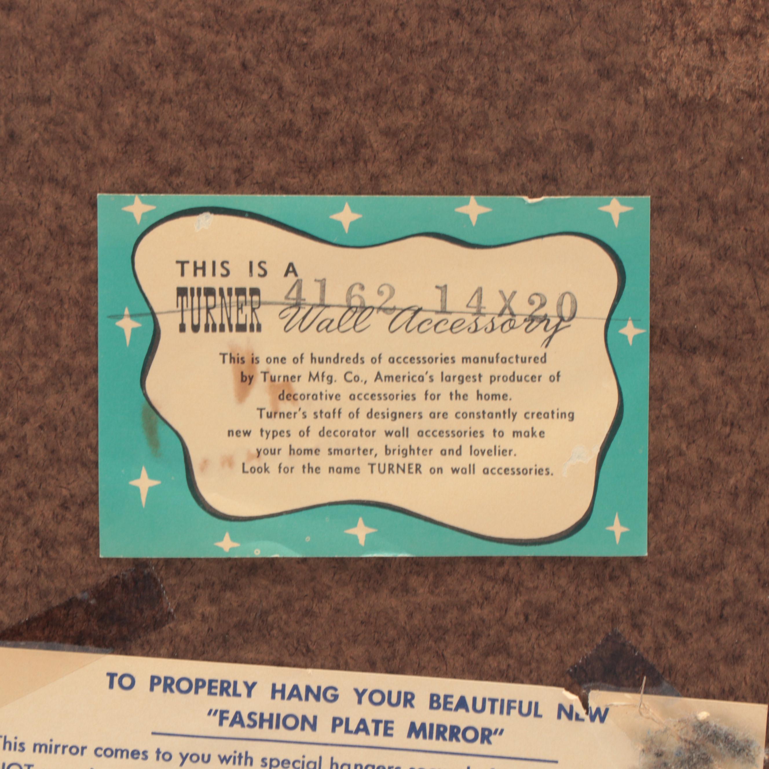 Turner Rococo Style Foliate Gilt Framed Wall Mirror, Mid-20th Century