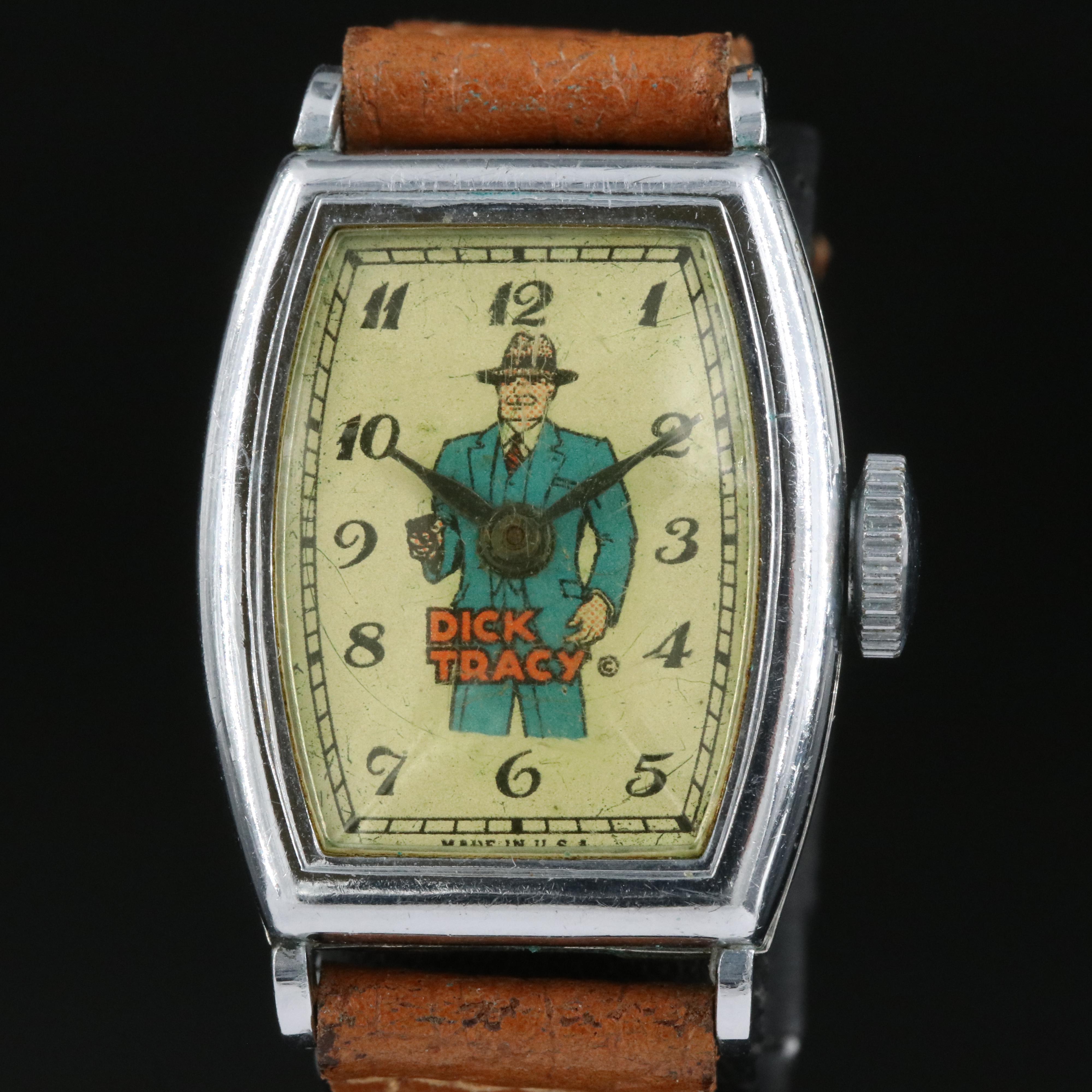 Dick Tracy By New Haven Vintage Hand Wound Watch