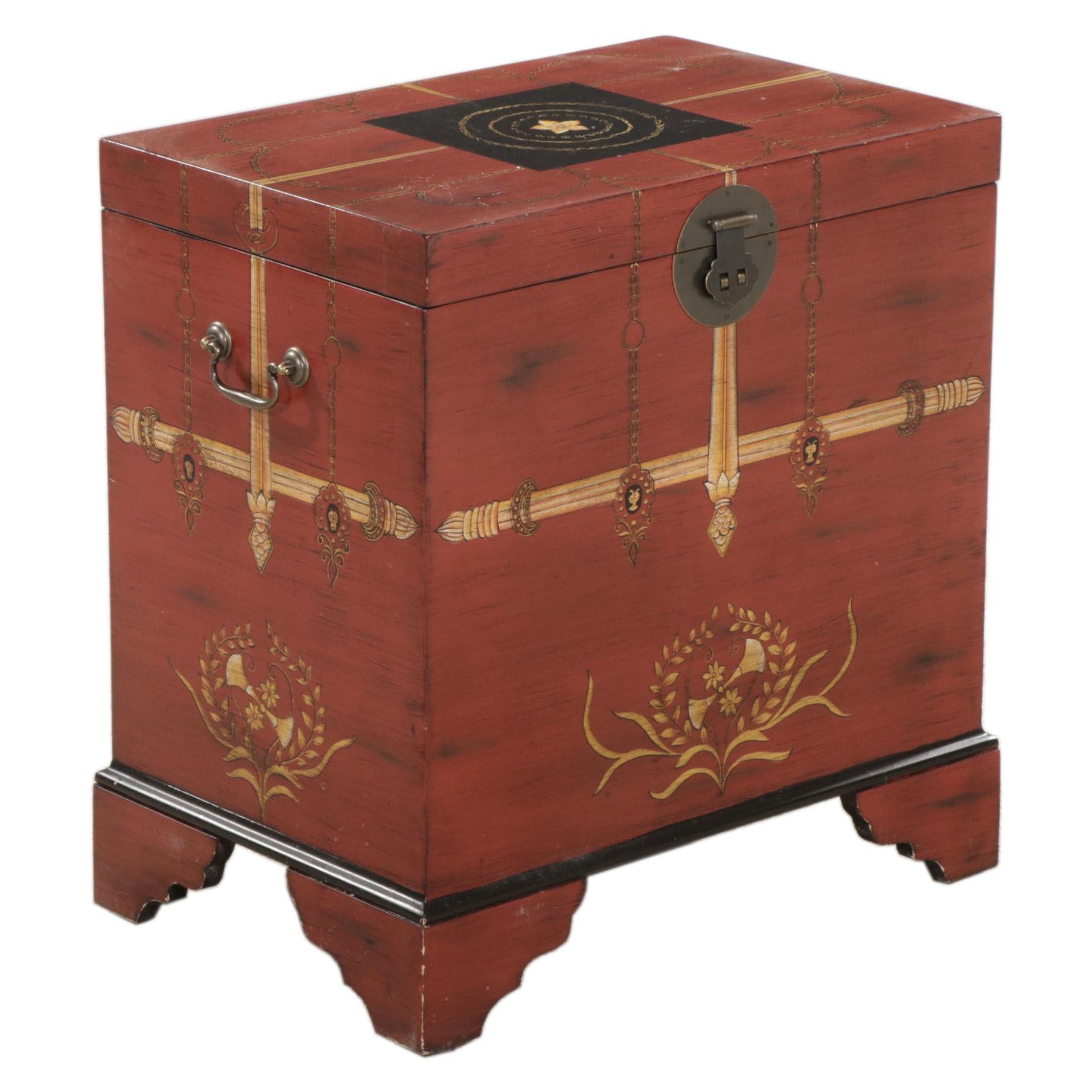 Chest Form Top Opening File Cabinet, 21st Century