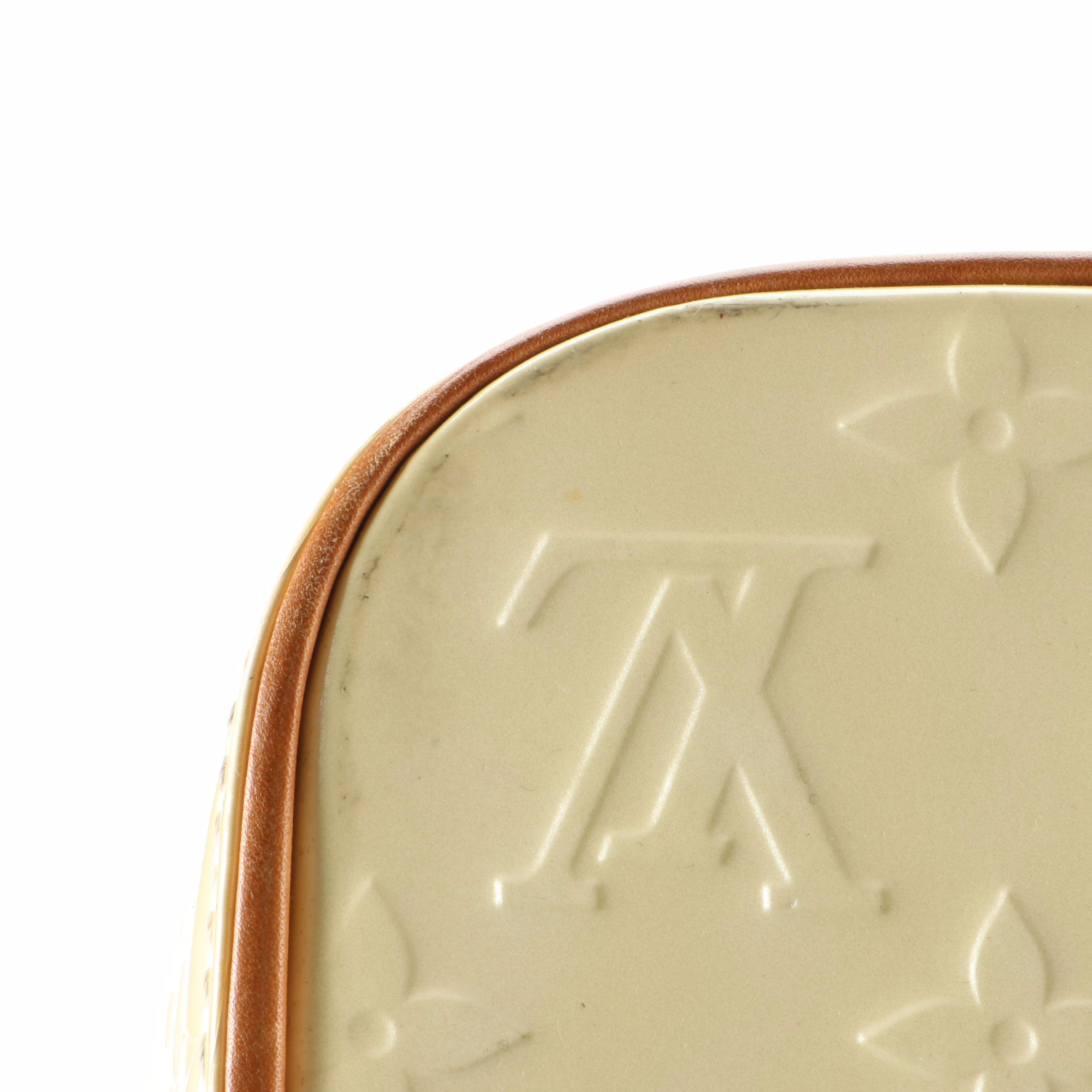 Louis Vuitton Houston Tote in Perle Monogram Vernis and Vachetta Leather