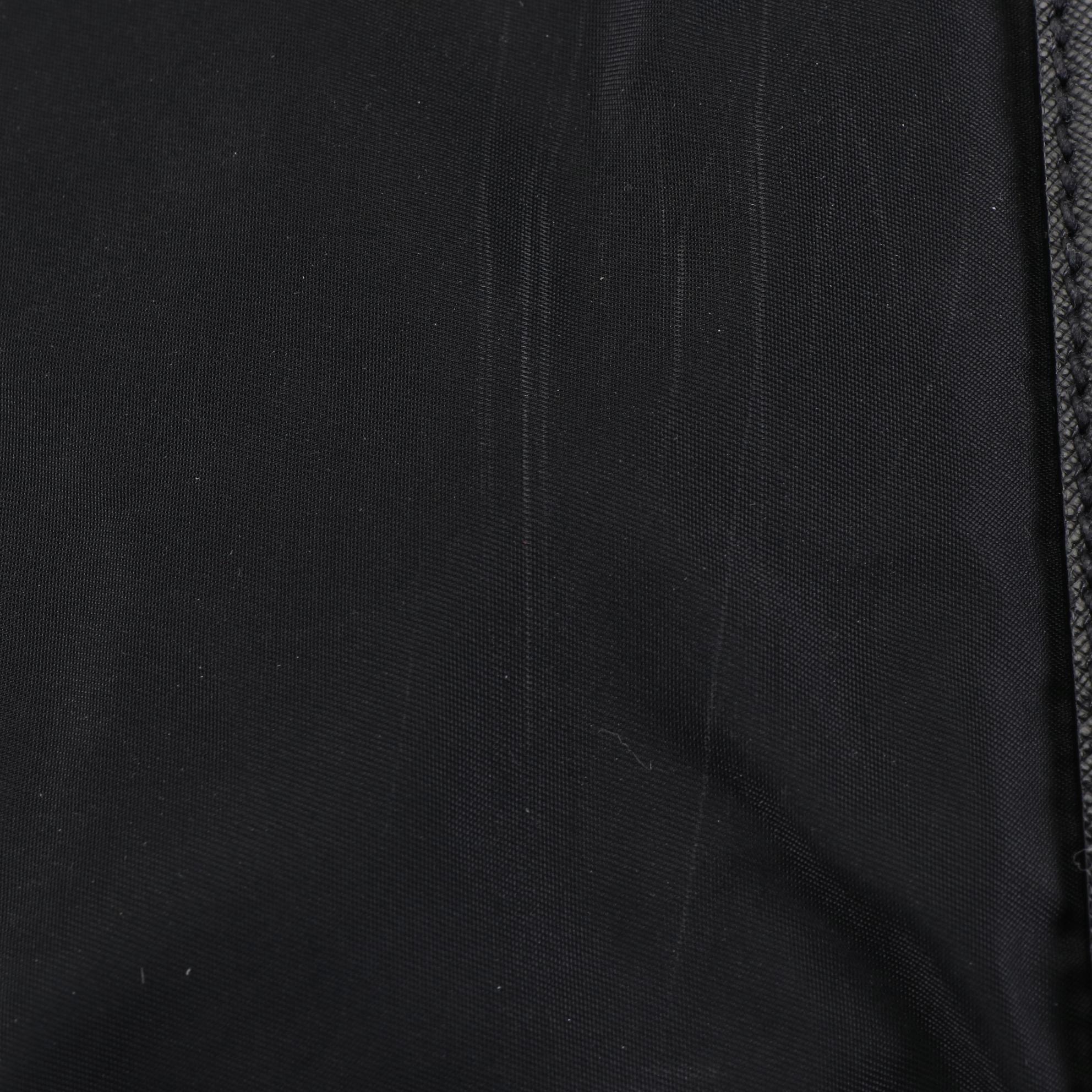 Prada Garment Bag in Black Nylon Gabardine and Saffiano Leather