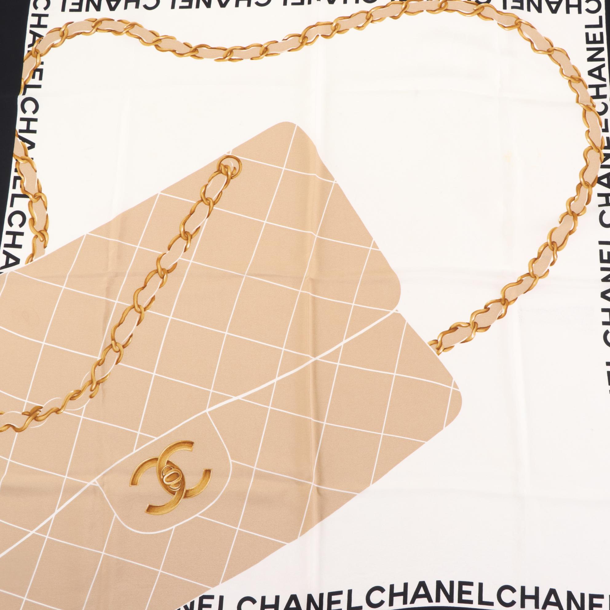 Chanel Chain Print Scarf in Silk