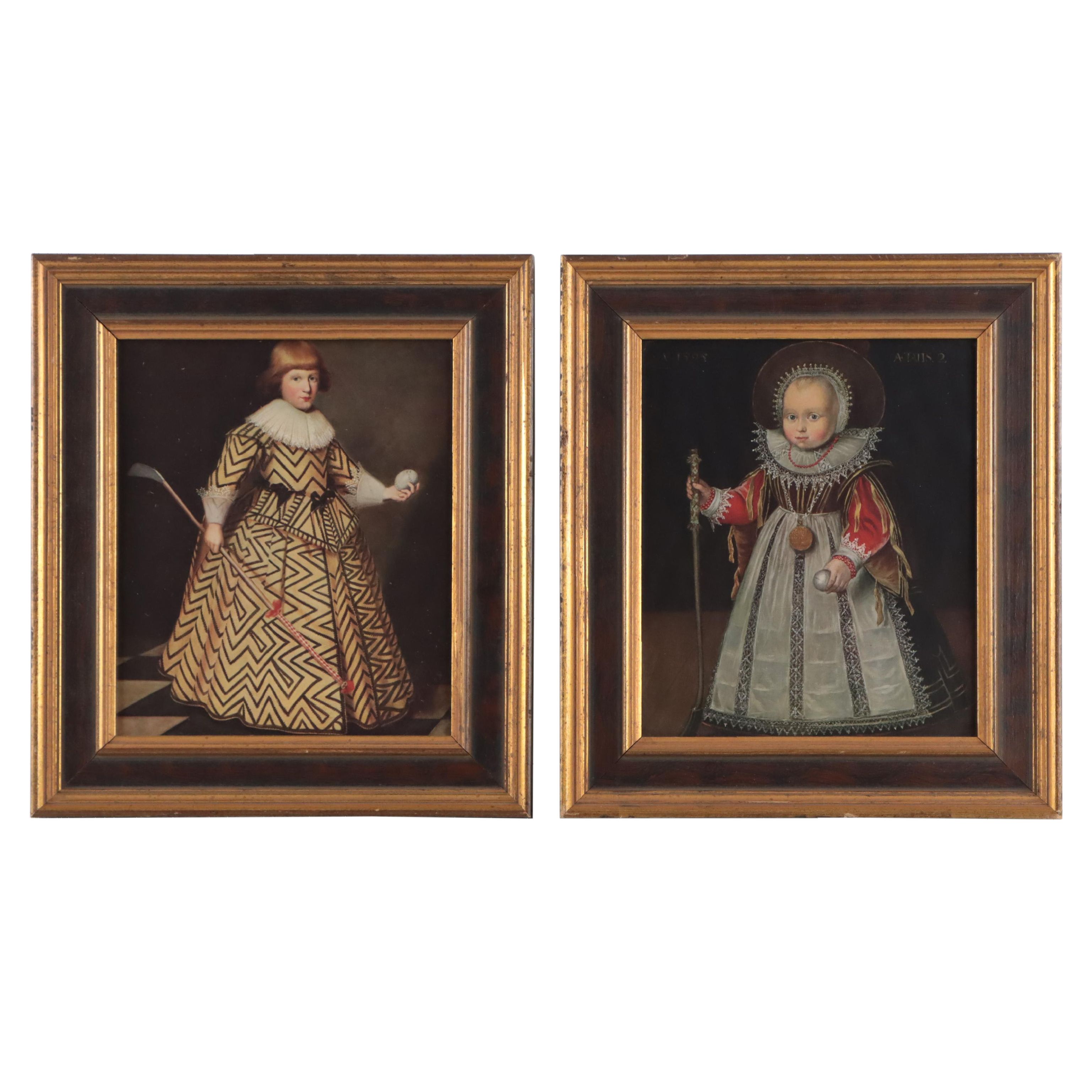 Portrait Offset Lithograph After Wybrand de Geest and More, Late 20th Century