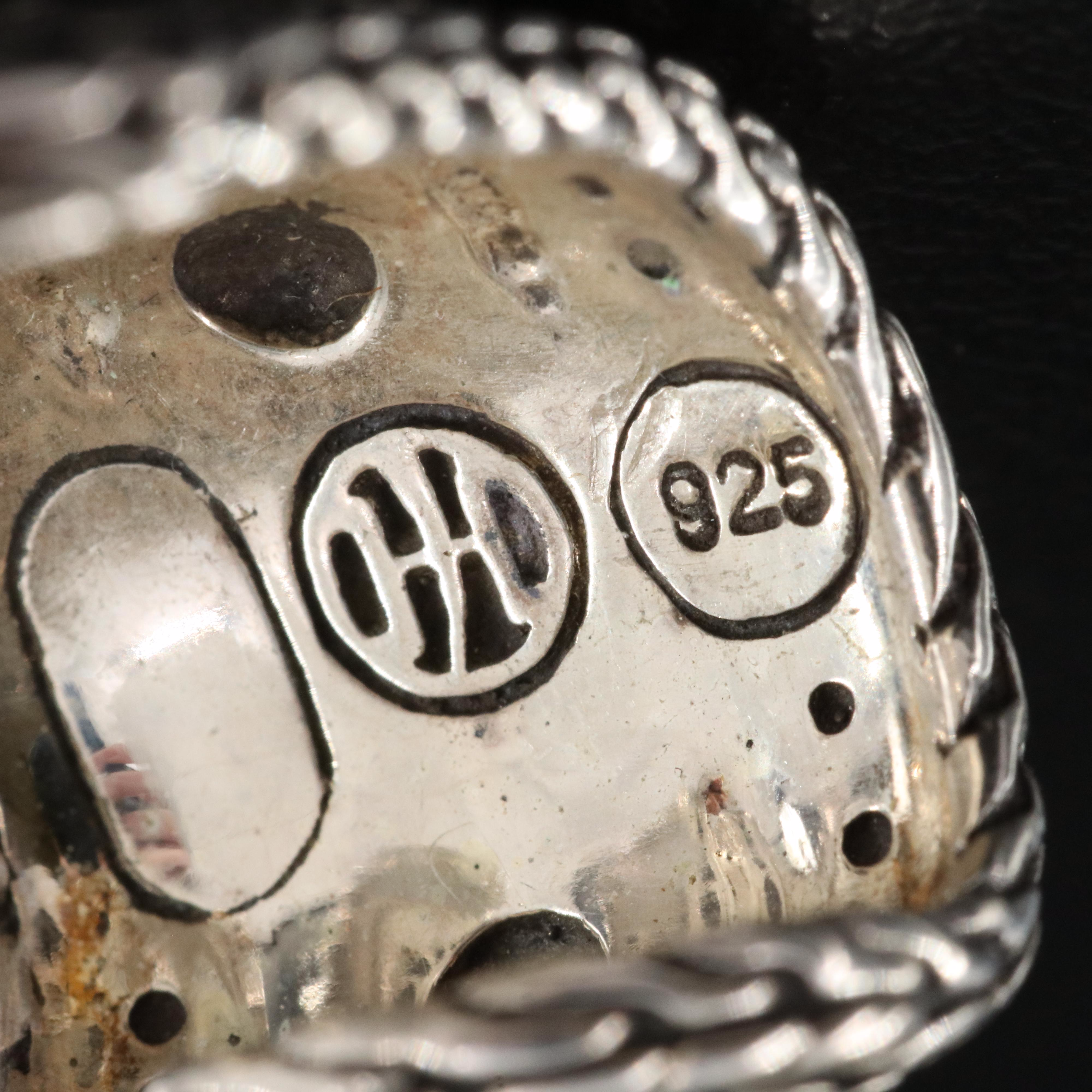 John Hardy "Dot Nuansa" Sterling J Hoop Earrings