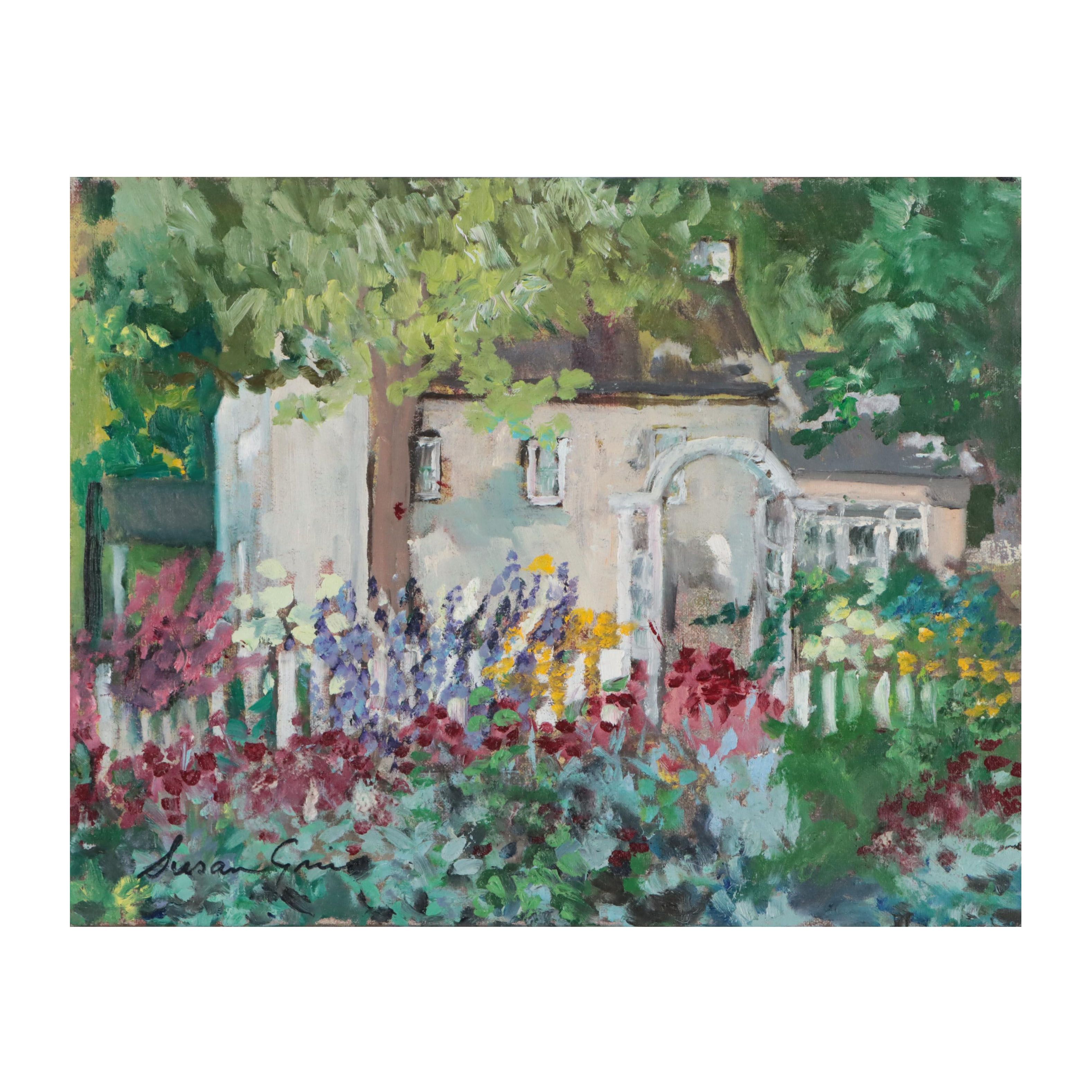 Susan Grier Oil Painting of House Portrait