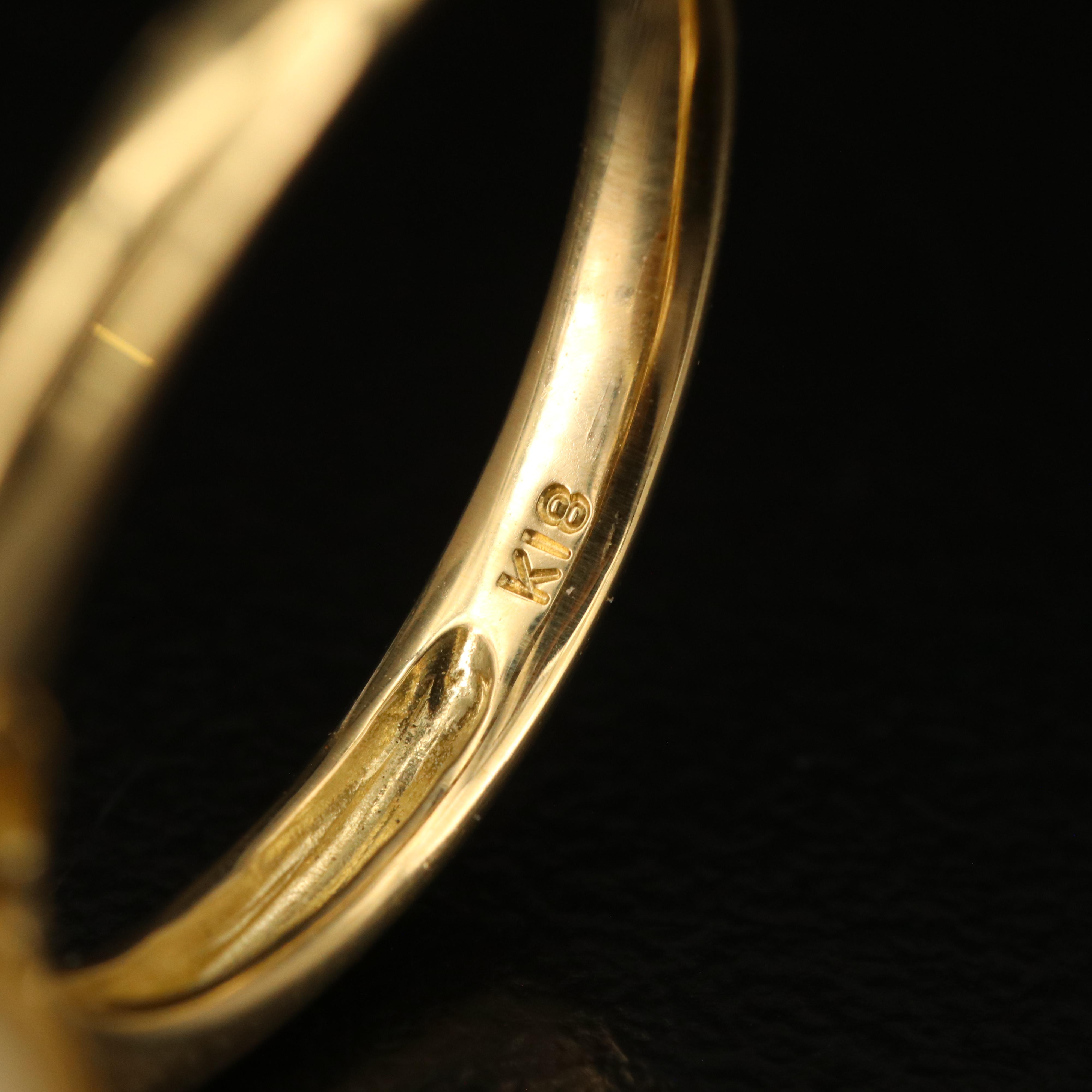 18K Pearl and Diamond Ring