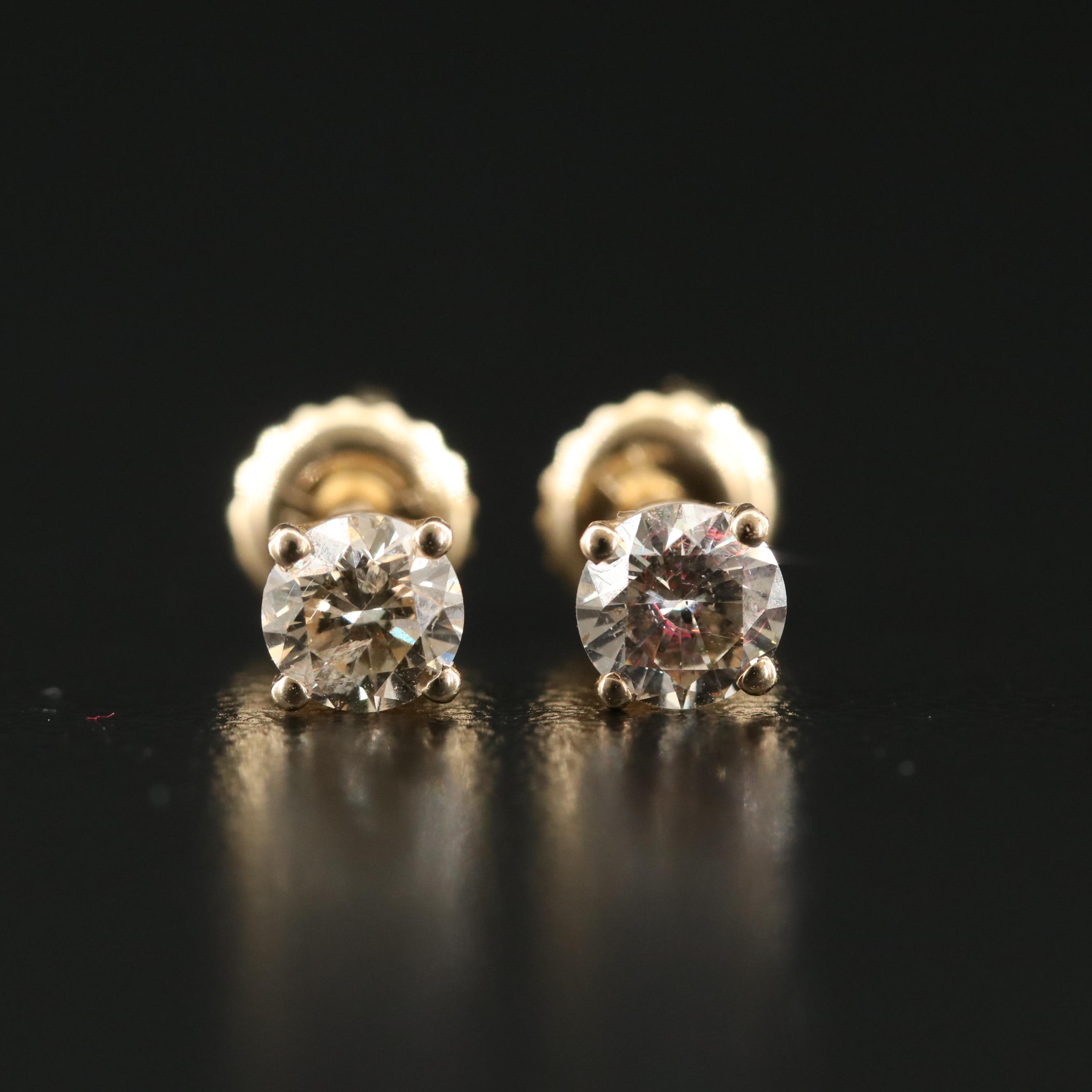 14K 0.63 CTW Diamond Stud Earrings