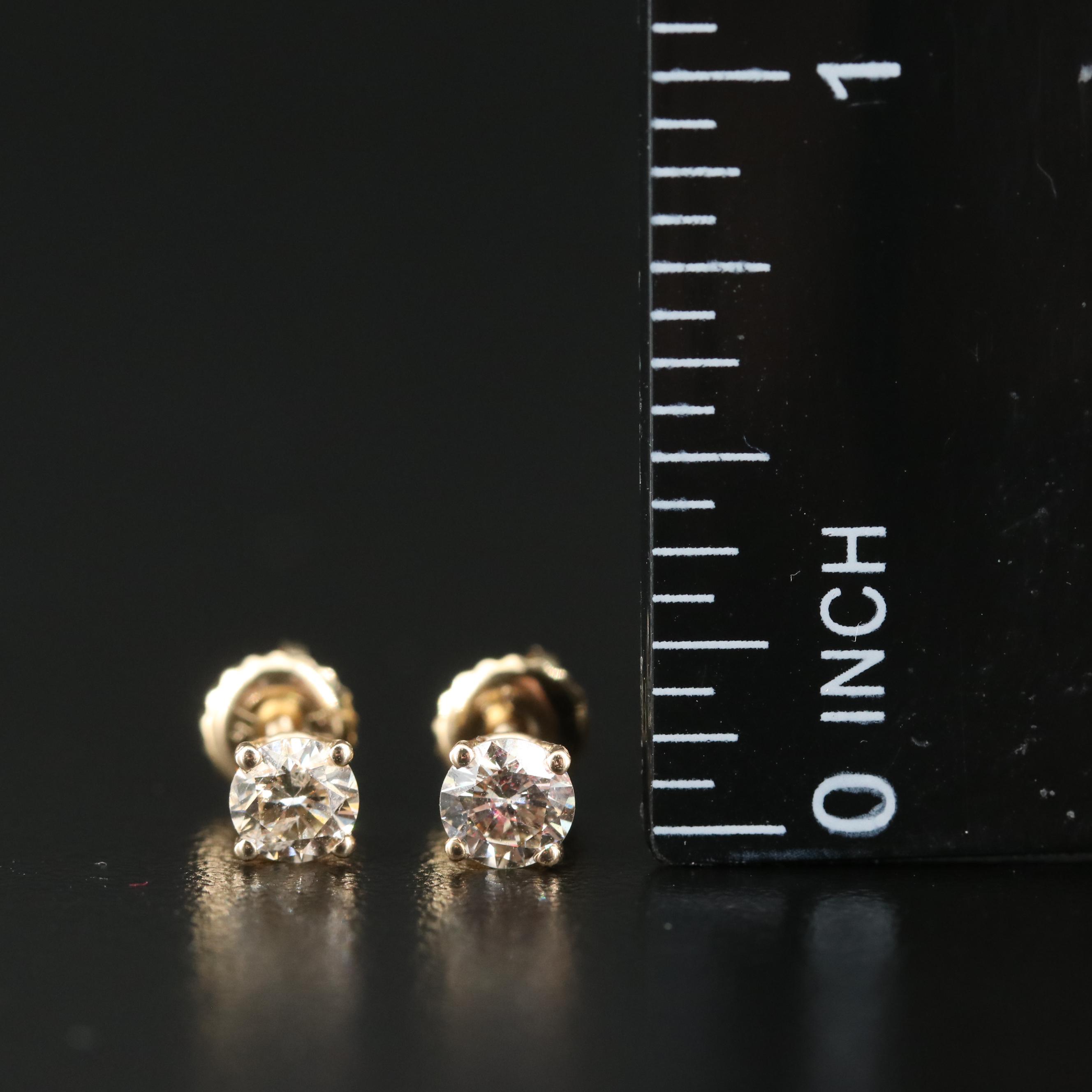 14K 0.63 CTW Diamond Stud Earrings