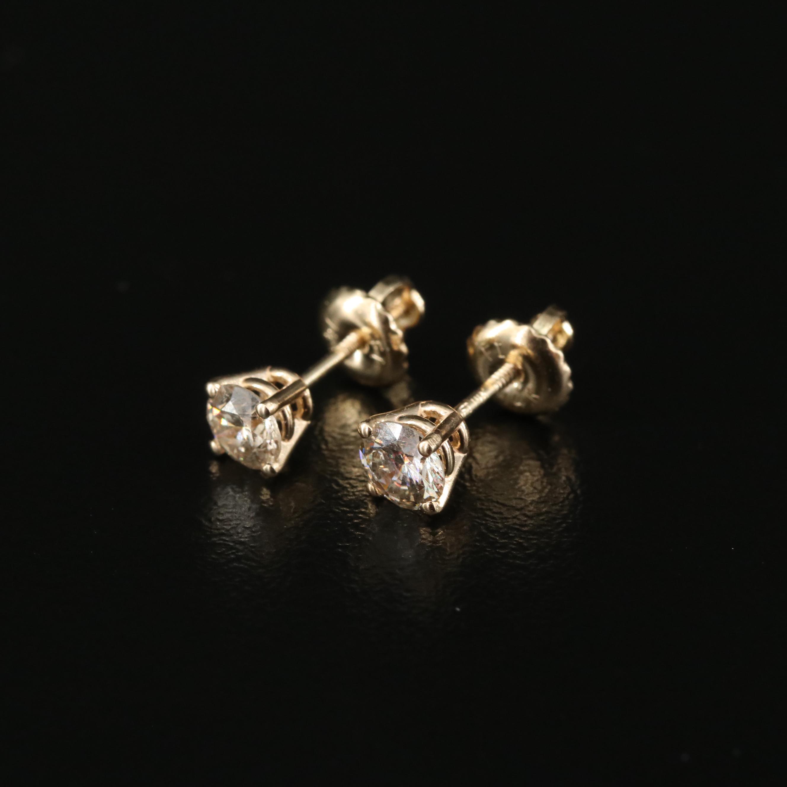 14K 0.63 CTW Diamond Stud Earrings