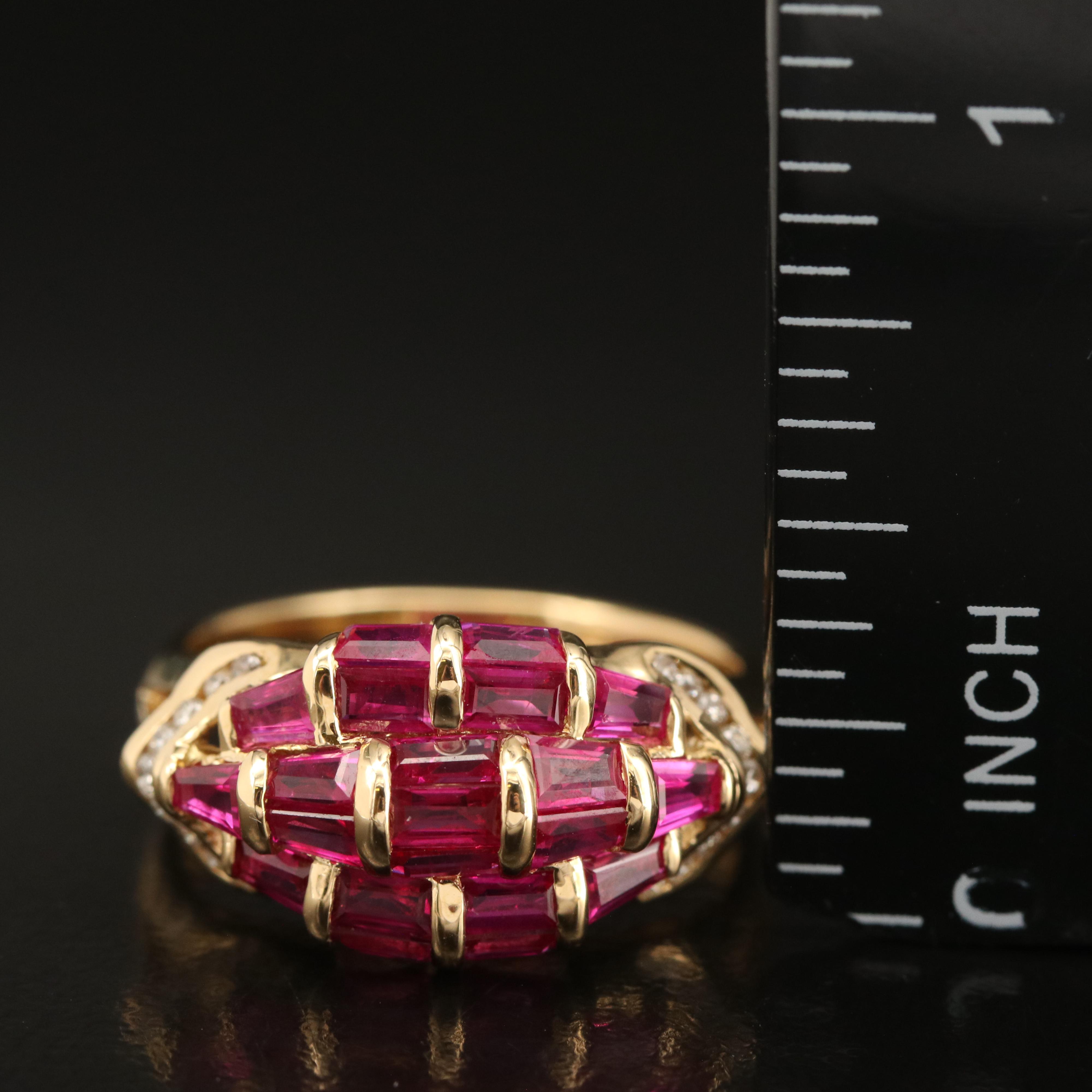 18K Ruby and Diamond Ring