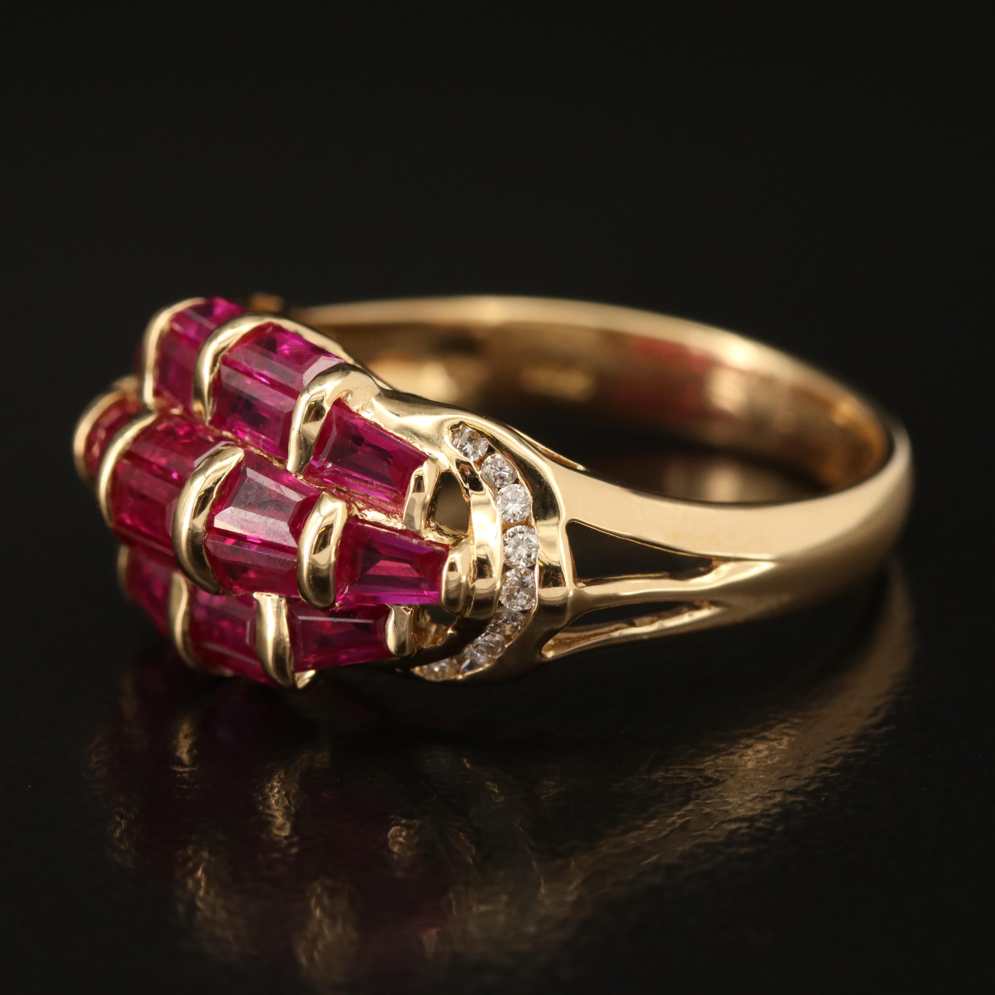 18K Ruby and Diamond Ring