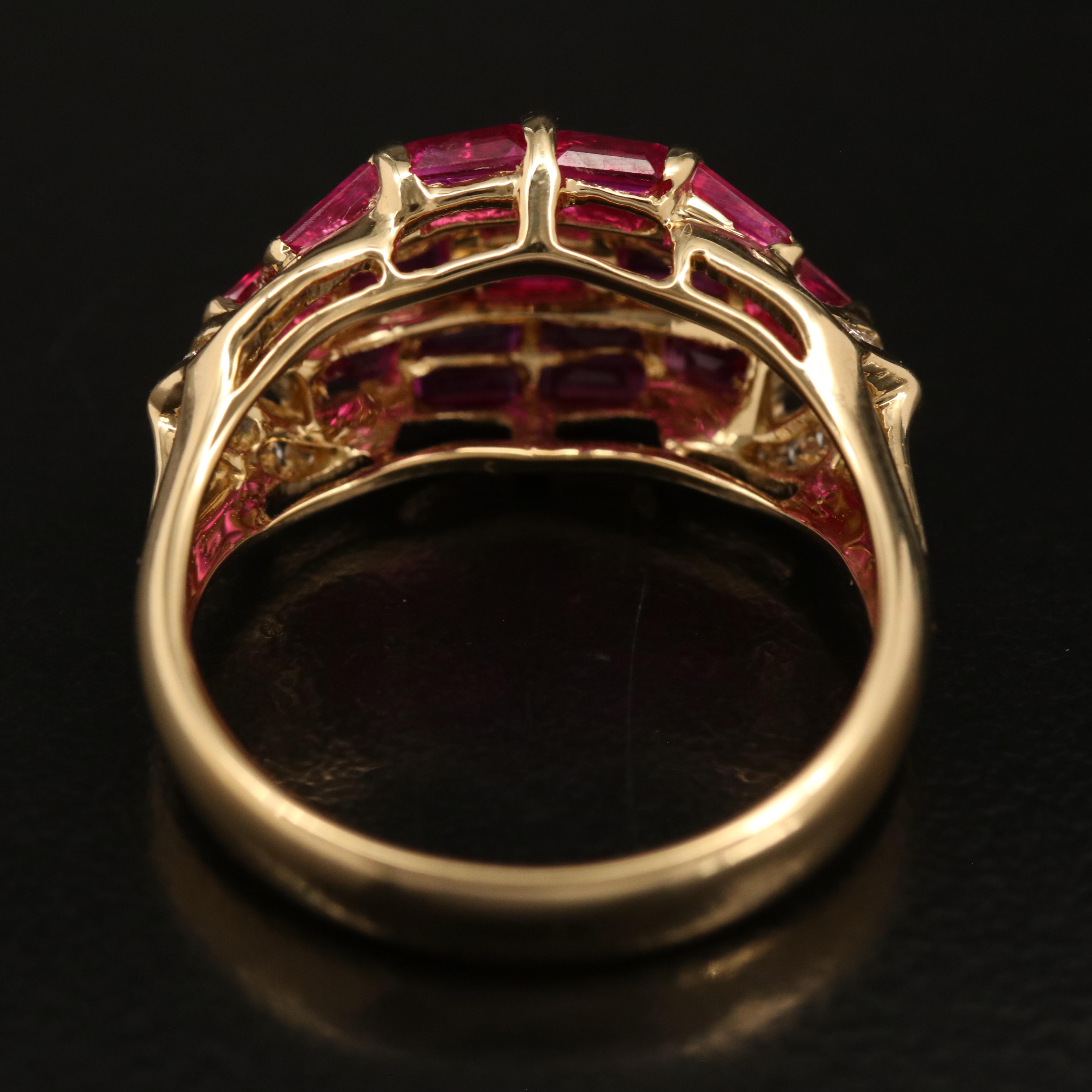 18K Ruby and Diamond Ring