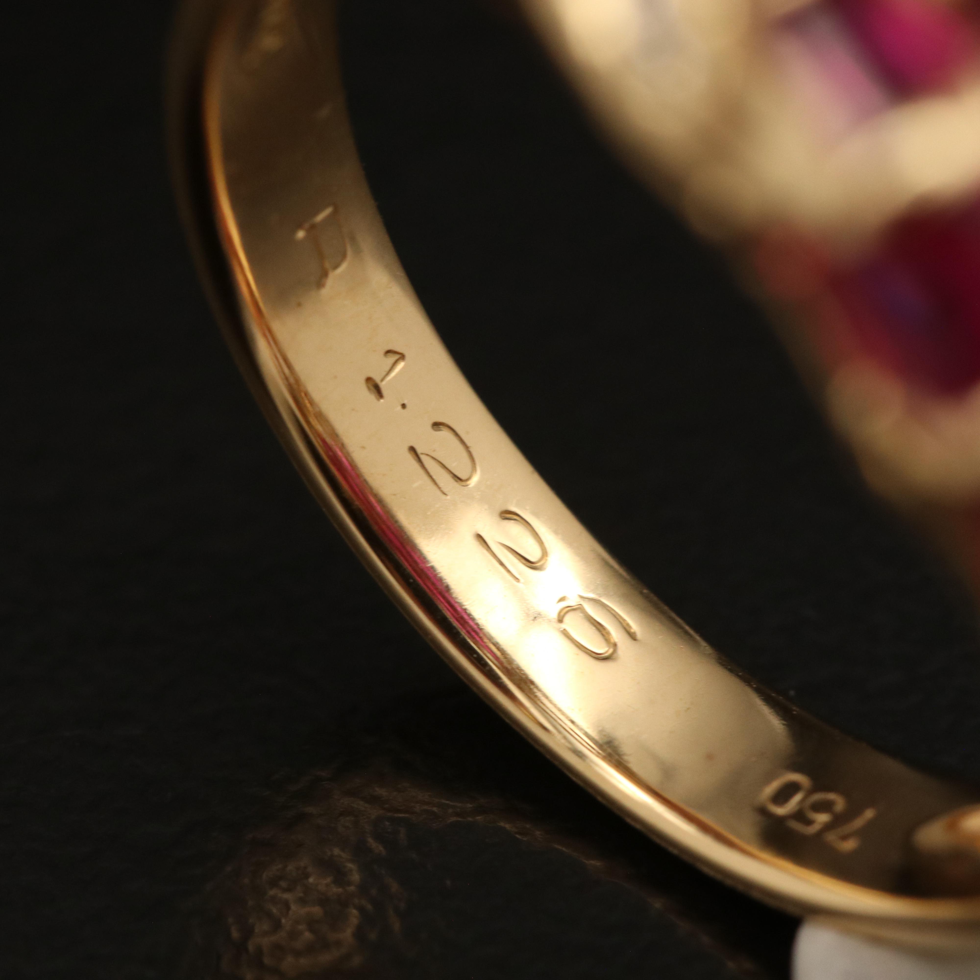 18K Ruby and Diamond Ring