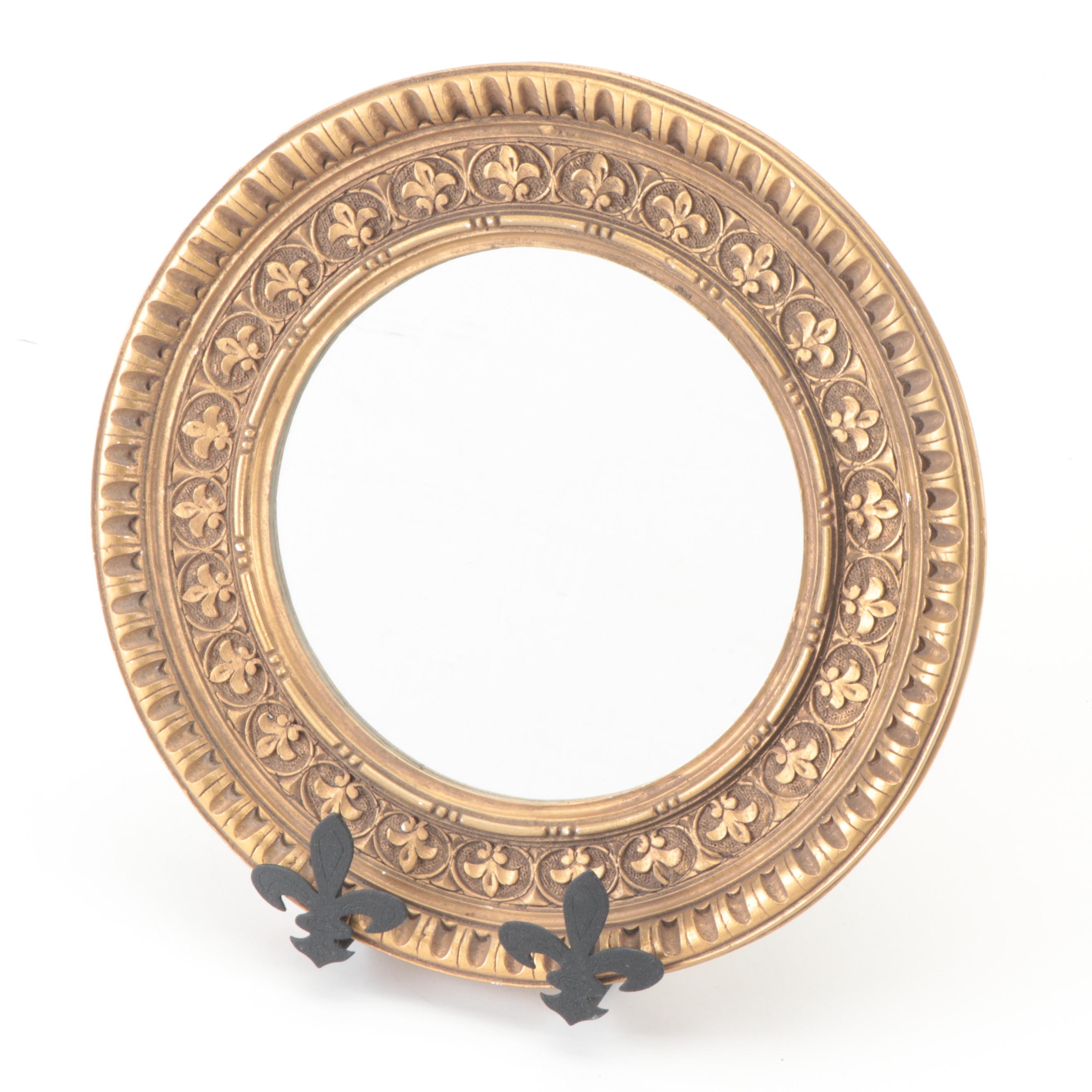 Punched Gilt Metal Fleur de Lis Table Lamp with More Parisian Style Decor