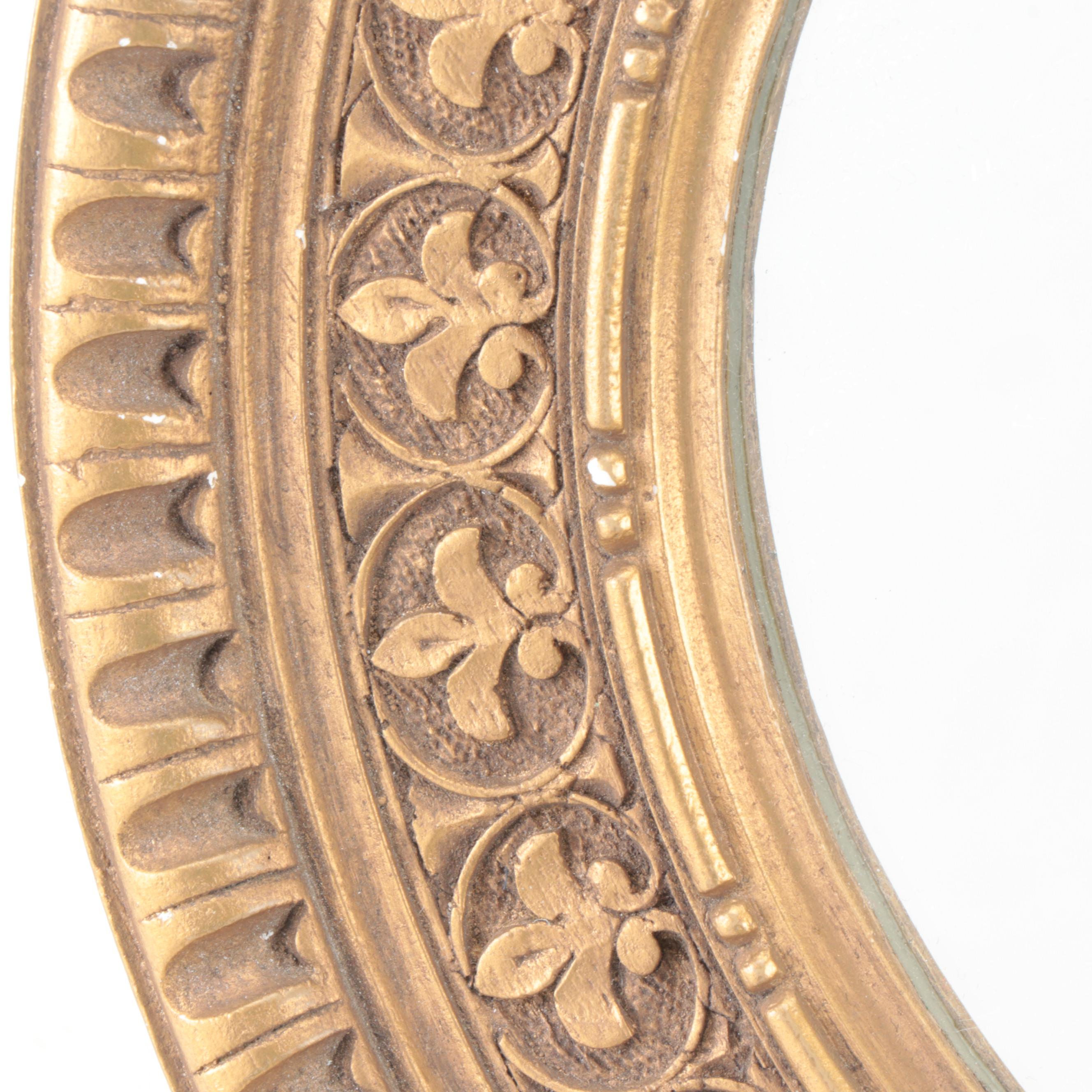 Punched Gilt Metal Fleur de Lis Table Lamp with More Parisian Style Decor