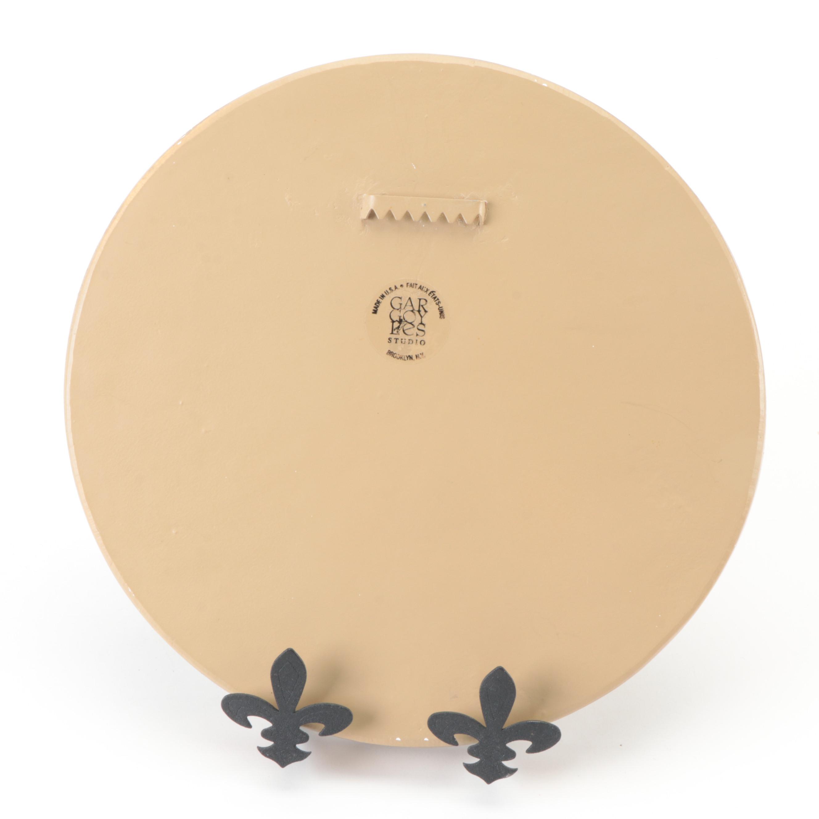 Punched Gilt Metal Fleur de Lis Table Lamp with More Parisian Style Decor