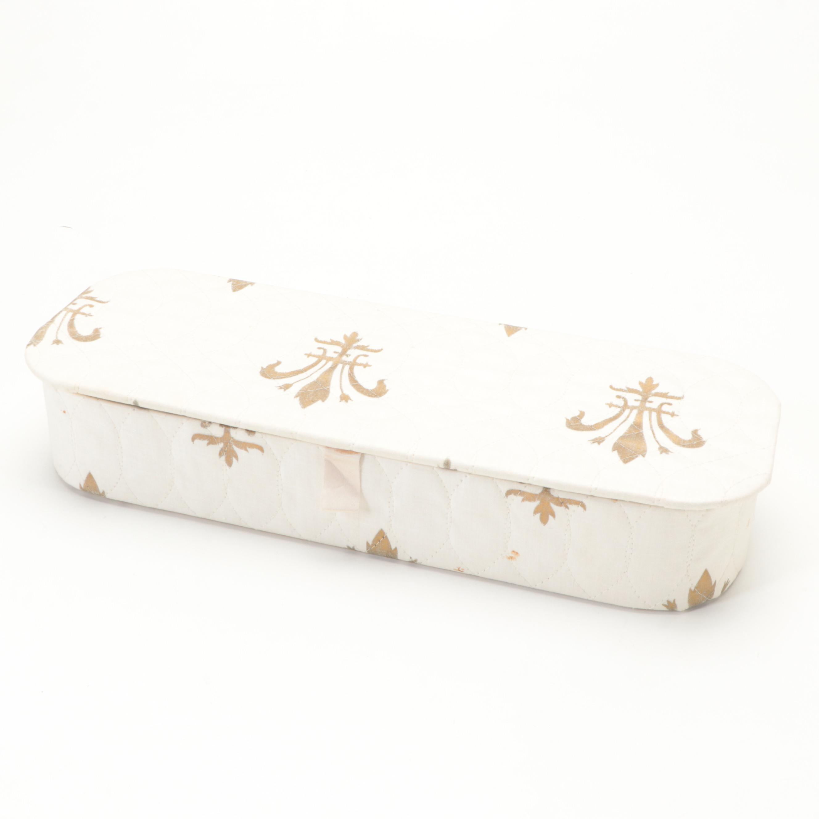 Punched Gilt Metal Fleur de Lis Table Lamp with More Parisian Style Decor