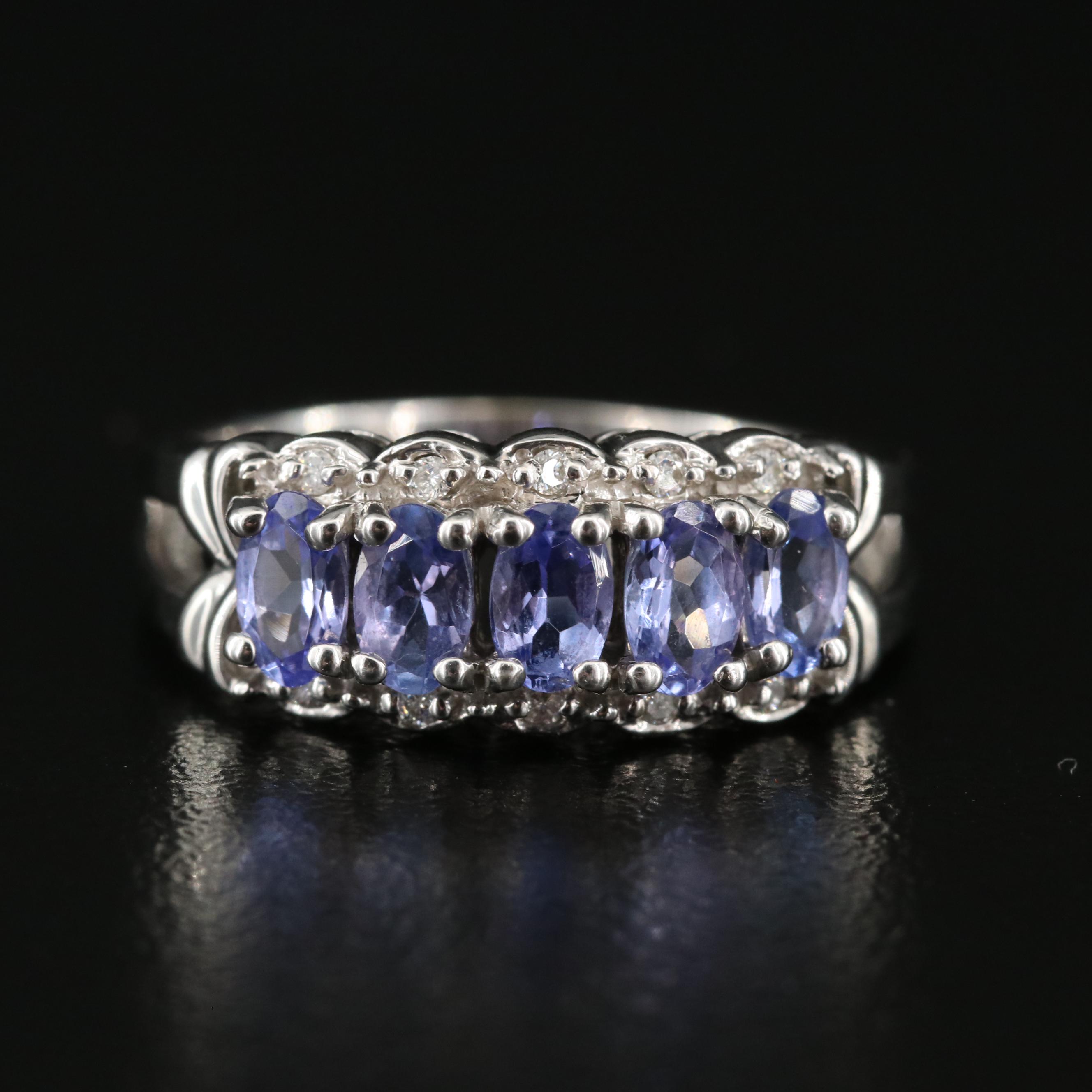 14K Tanzanite and Diamond Ring