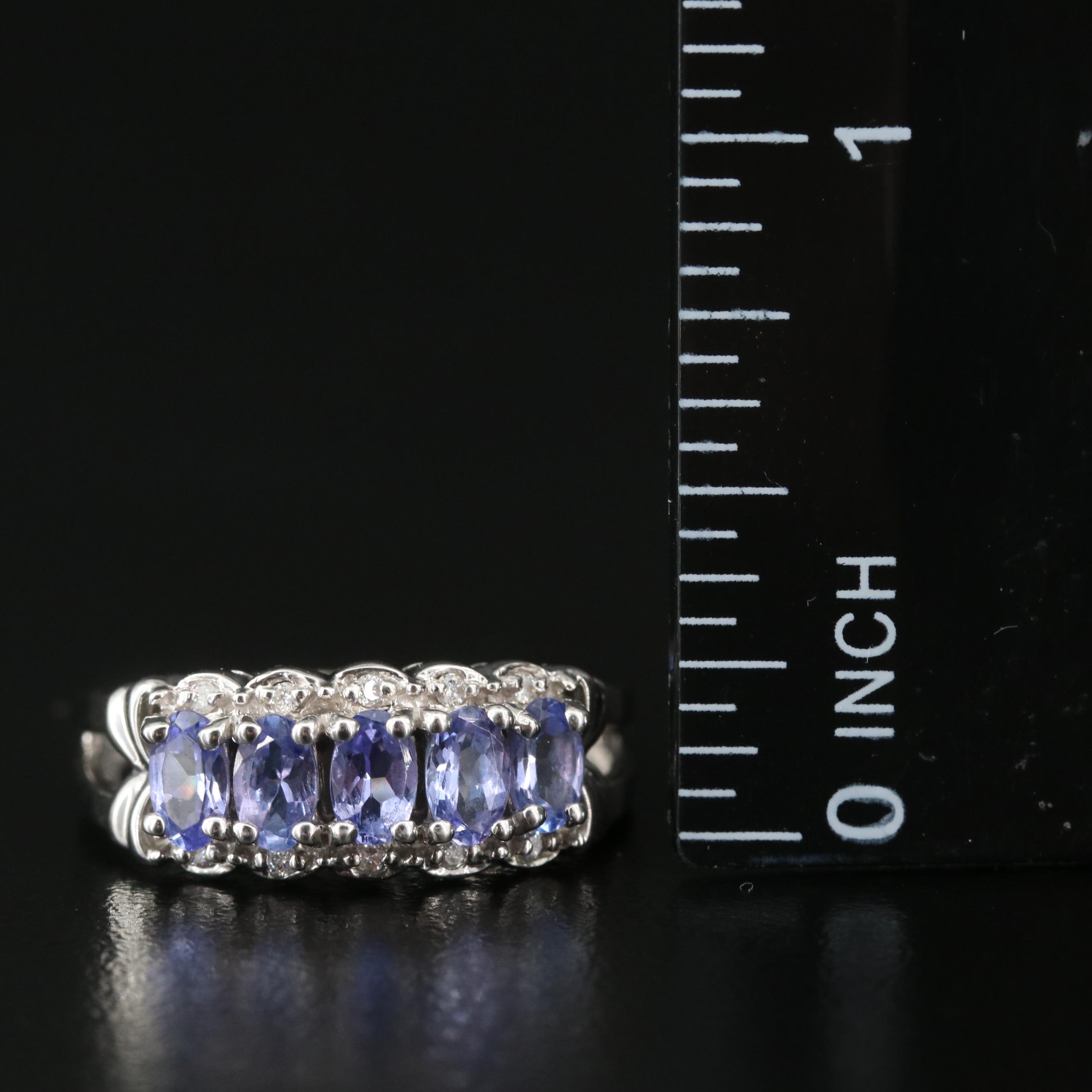 14K Tanzanite and Diamond Ring