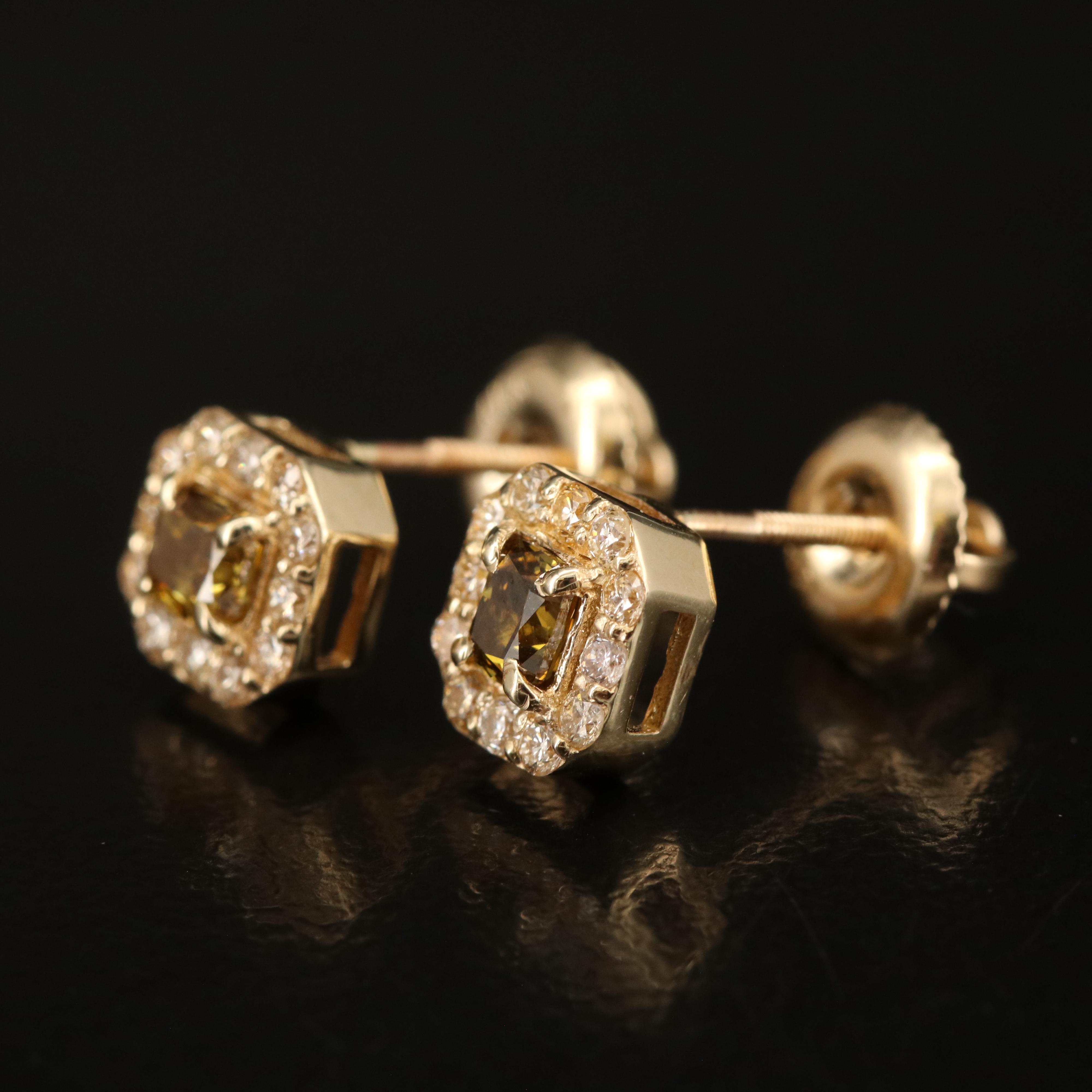 14K 0.68 CTW Diamond Stud Earrings