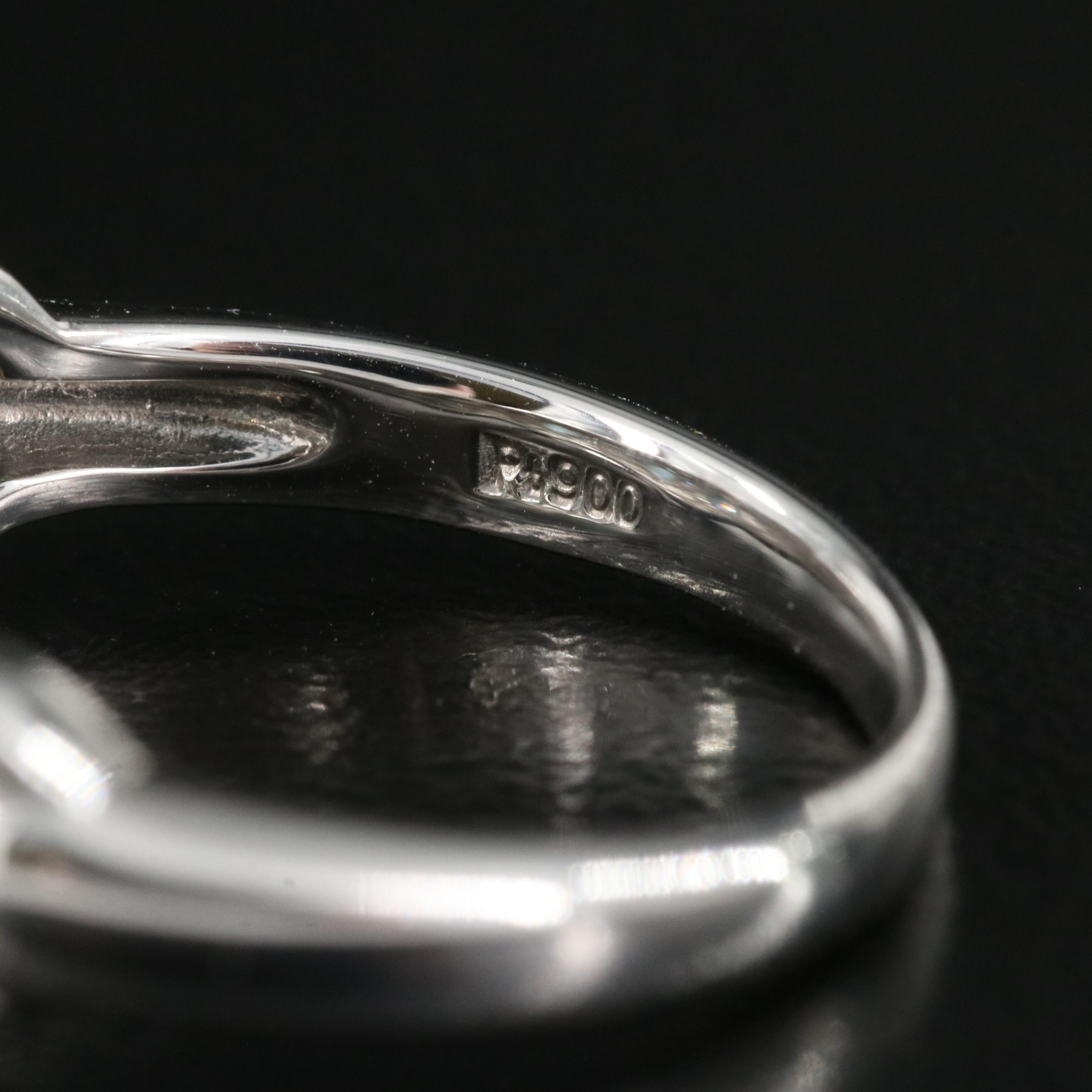 Platinum Alexandrite and Diamond Ring