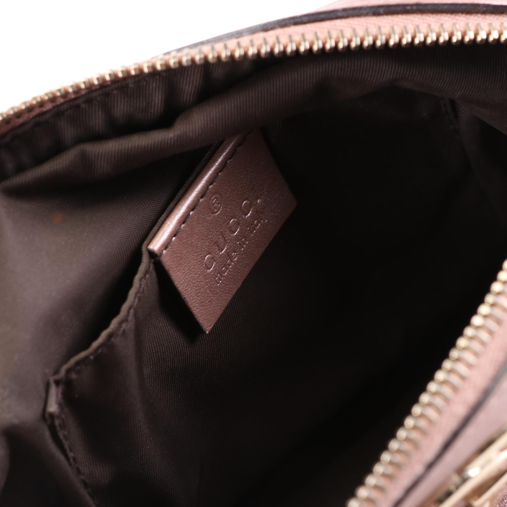 Gucci Interlocking GG Cosmetic Pouch in Microguccissima Leather with Box