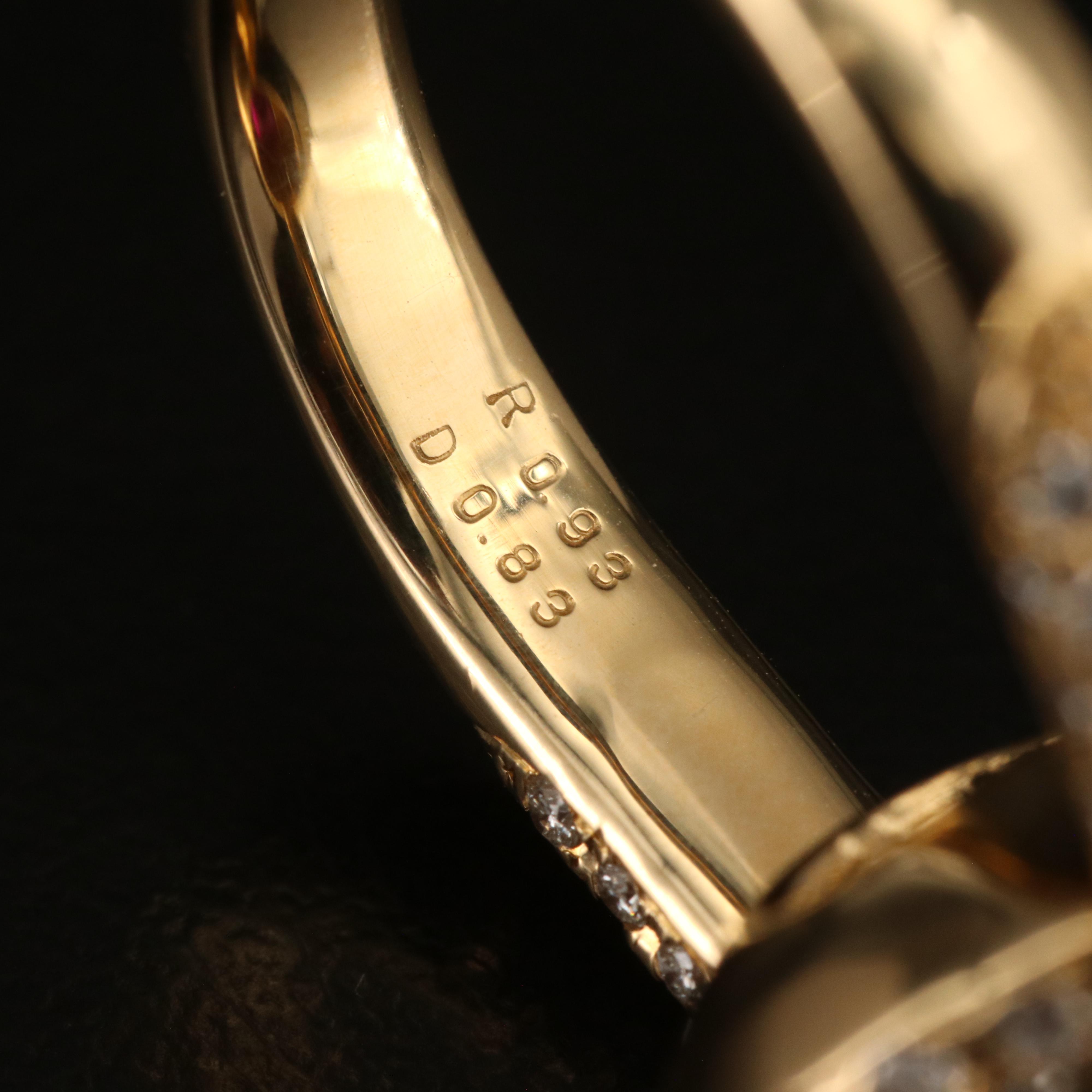 18K Ruby and Diamond Ring