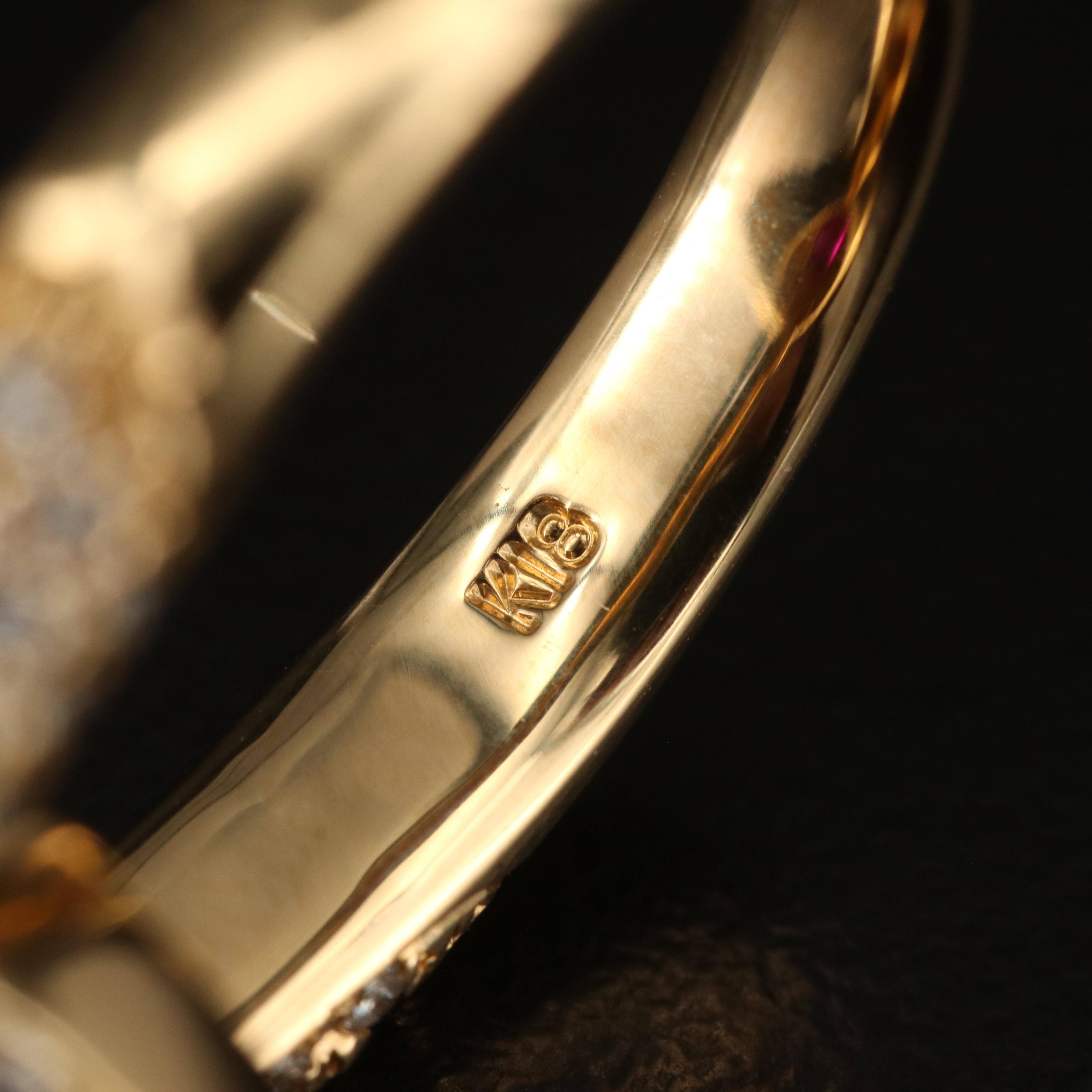 18K Ruby and Diamond Ring