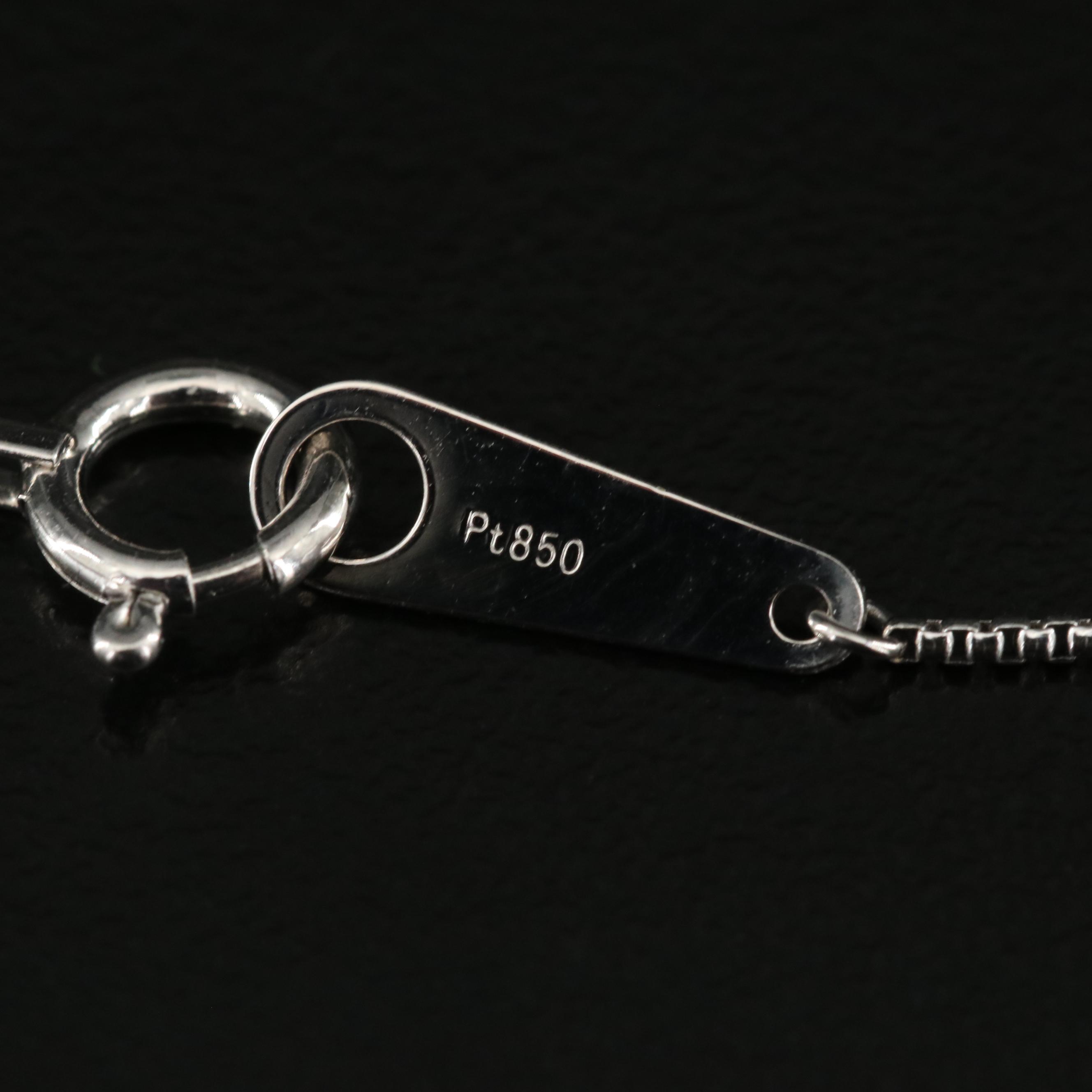 Platinum Ruby and Diamond Pendant Necklace