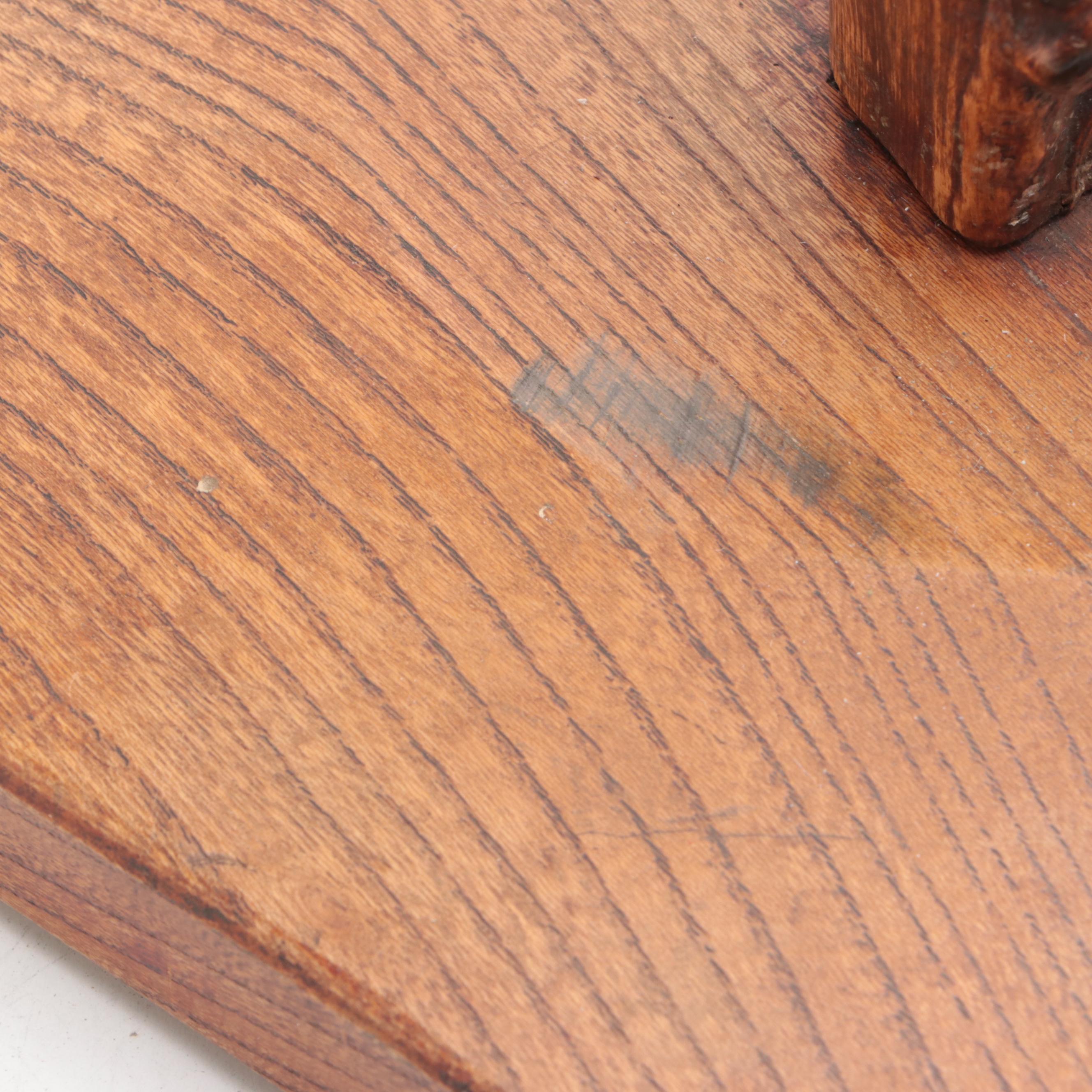 Japanese Keyaki Wood Candlestick