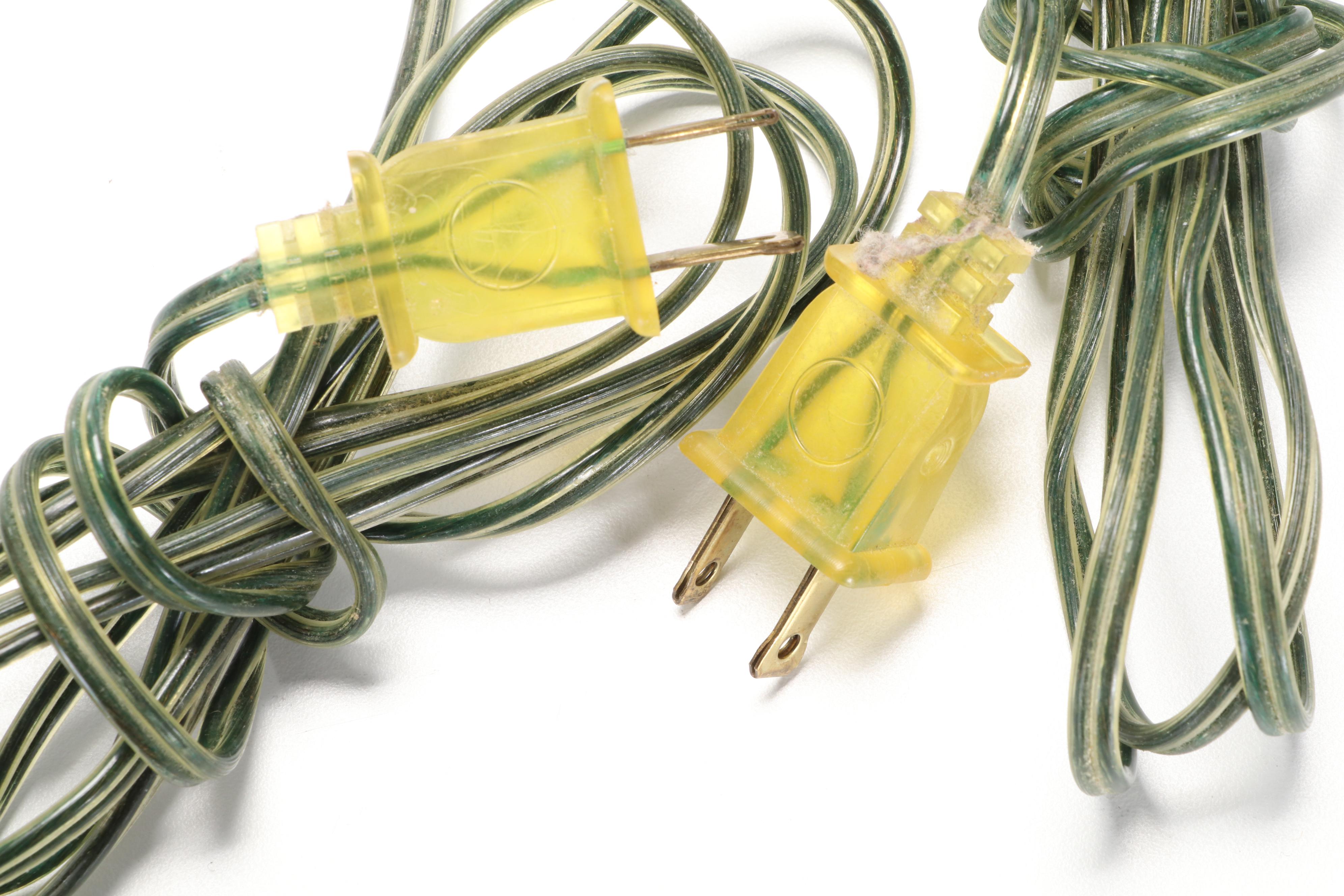 Pair of Contemporary Blackened Iron Table Lamps With Drum Shades