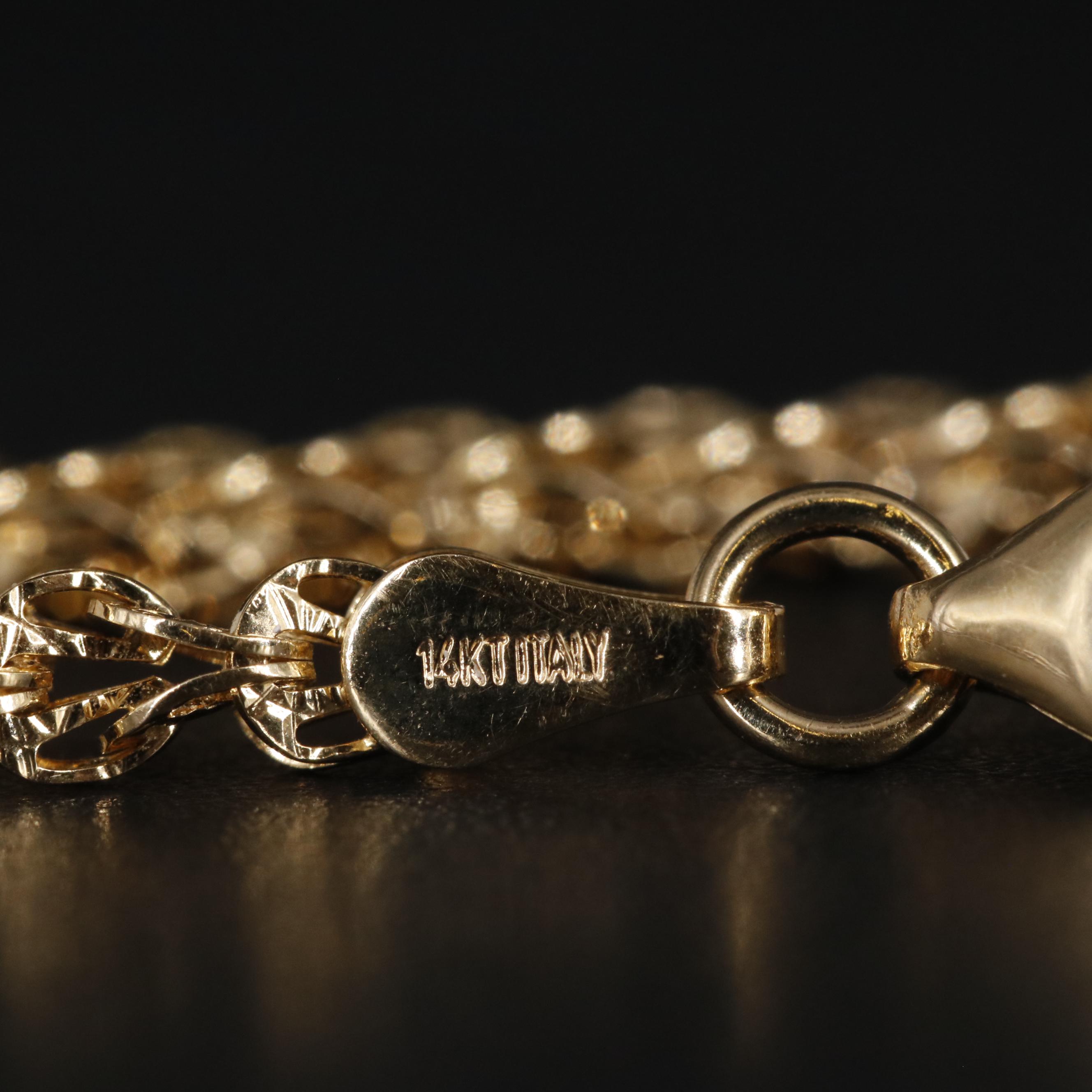 14K Chain Bracelet