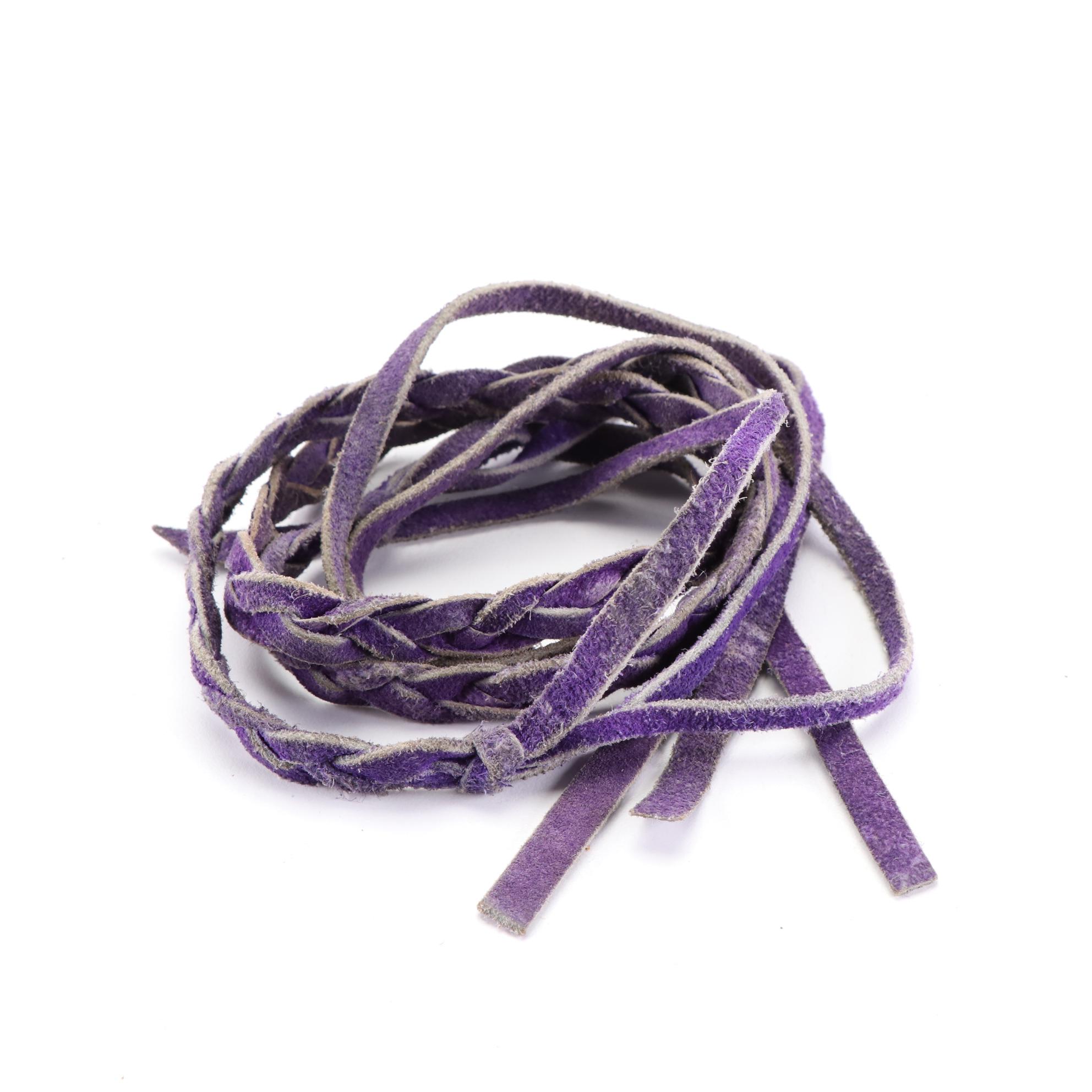 Leather/Suede Shoulder Bags with Fringe and Braided Leather Accessories