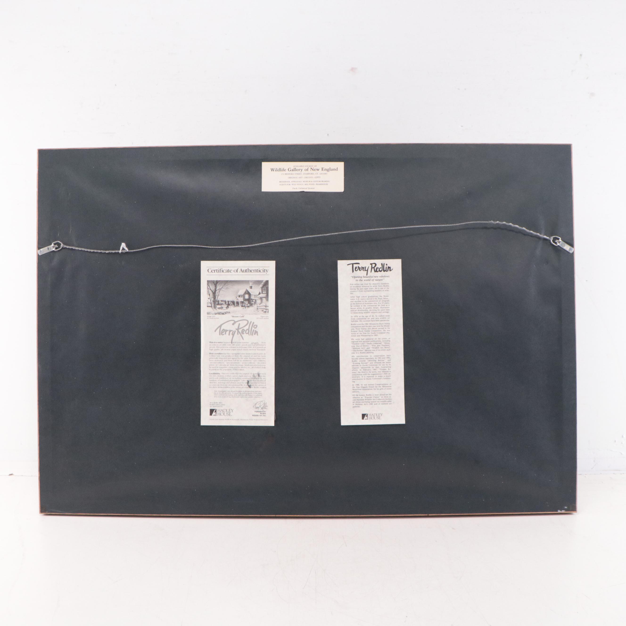 Terry Redlin Offset Lithograph "House Call," Late 20th Century