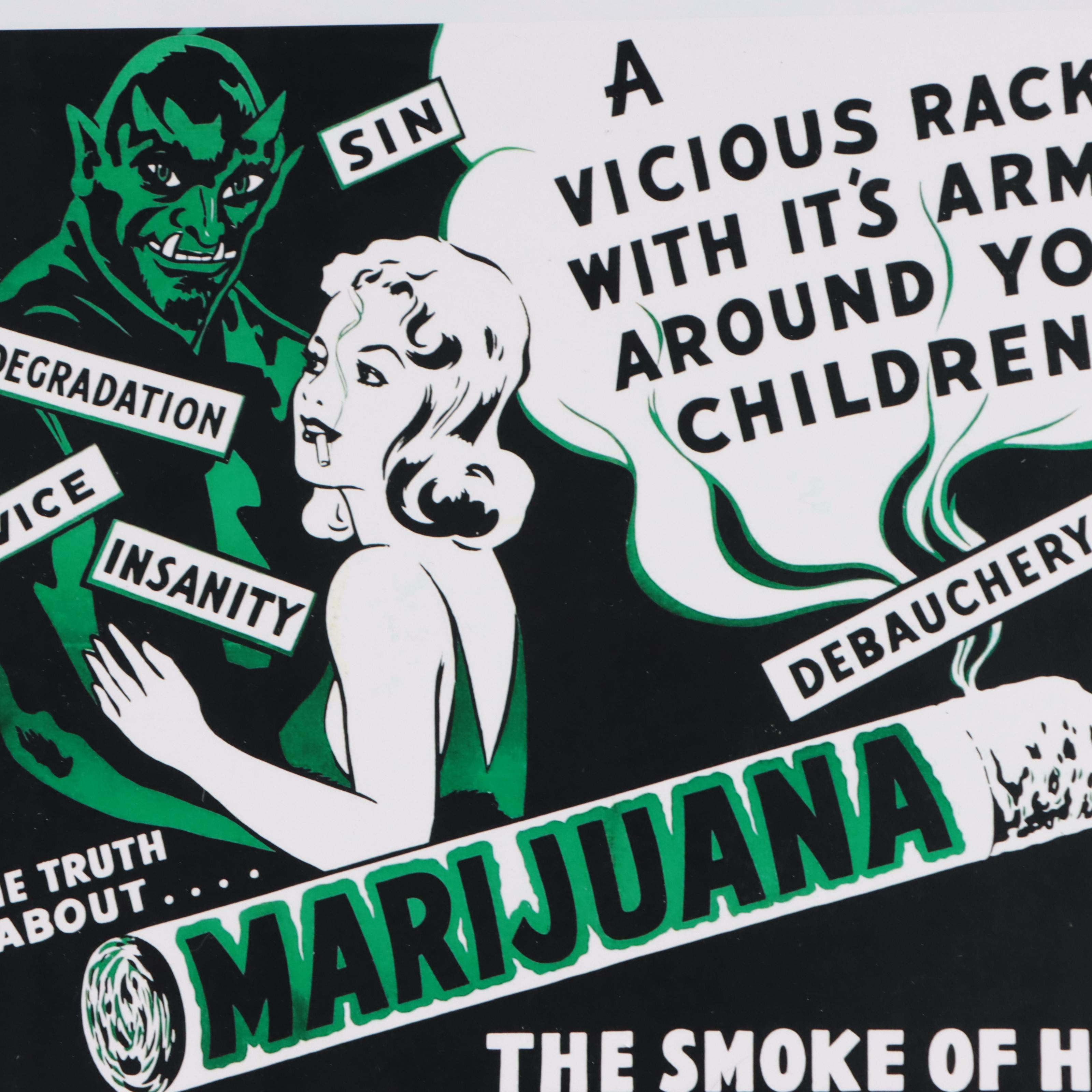 Giclée After Marijuana Propaganda Poster, 21st Century