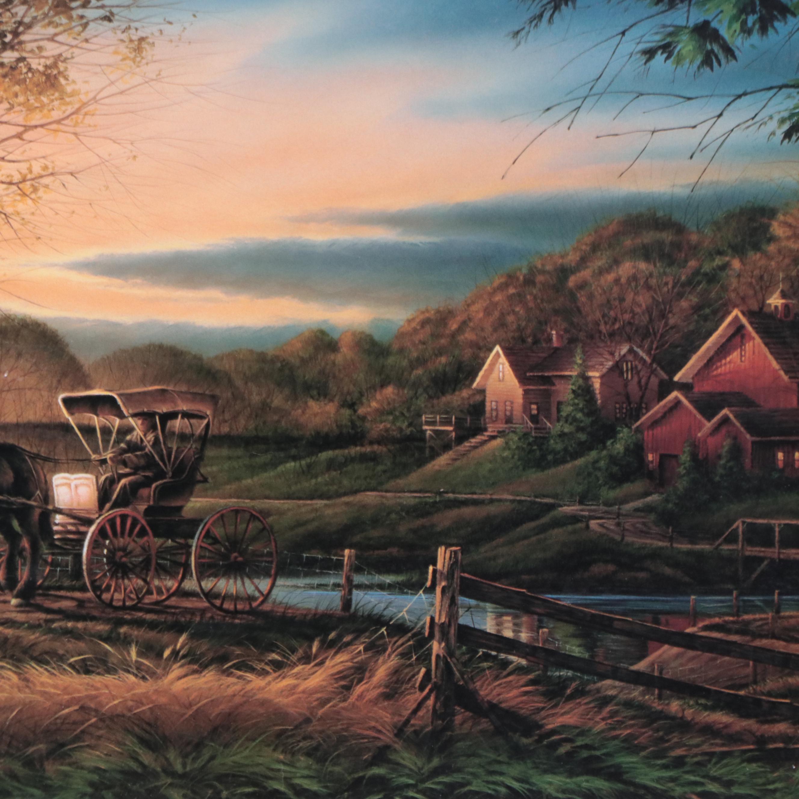 Terry Redlin Offset Lithograph "Morning Rounds," Late 20th Century