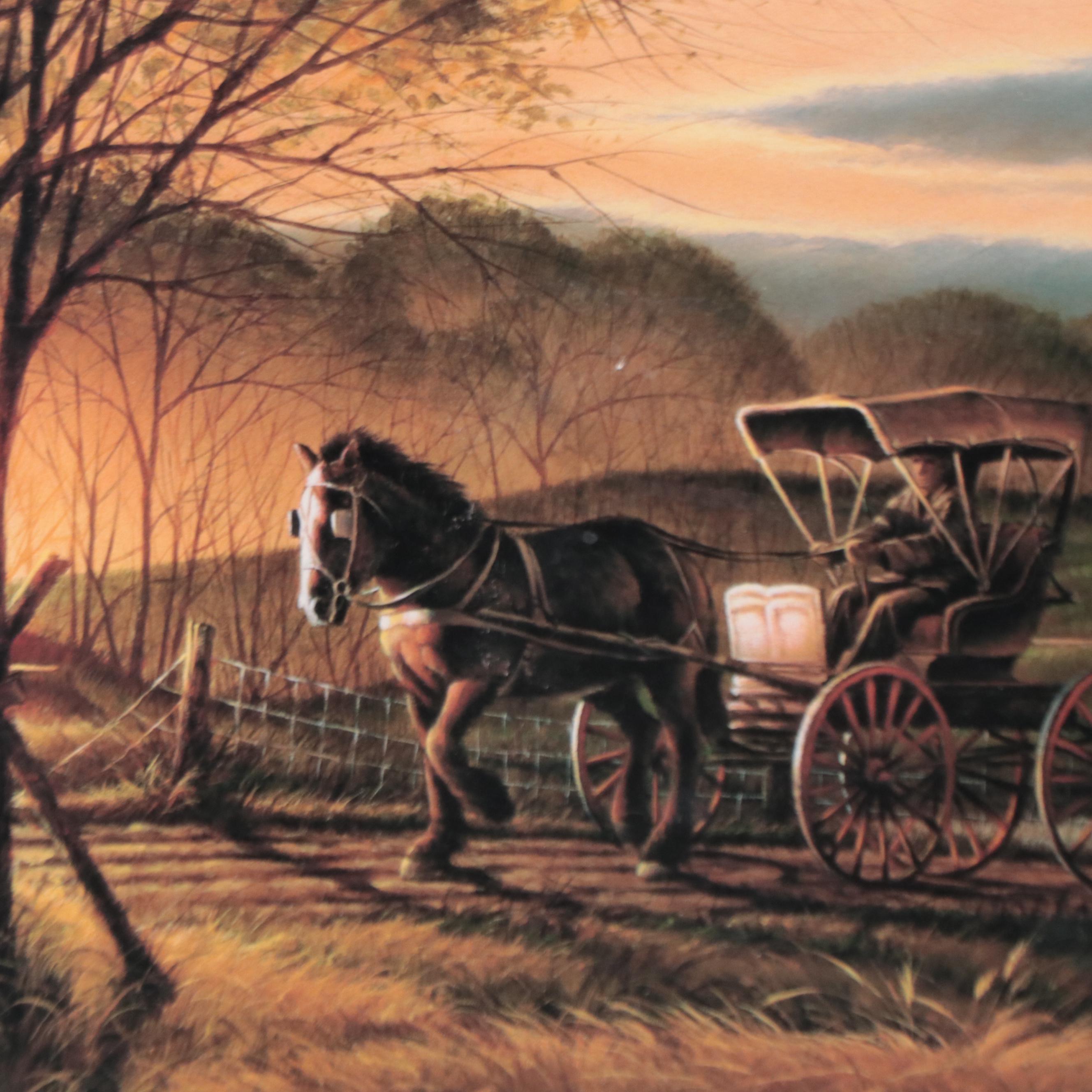 Terry Redlin Offset Lithograph "Morning Rounds," Late 20th Century