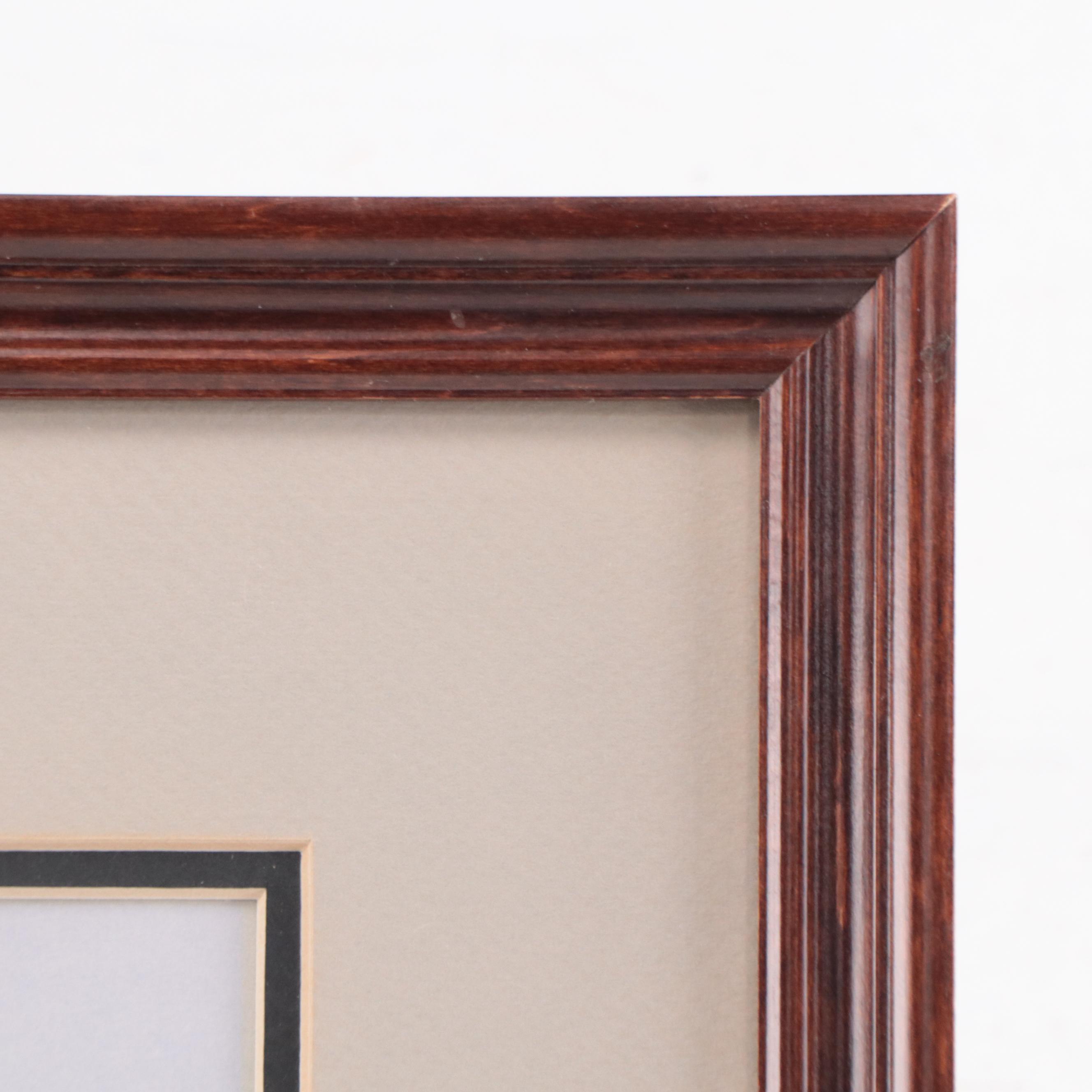 Les Anderson Offset Lithograph of Black Labradors, Late 20th Century