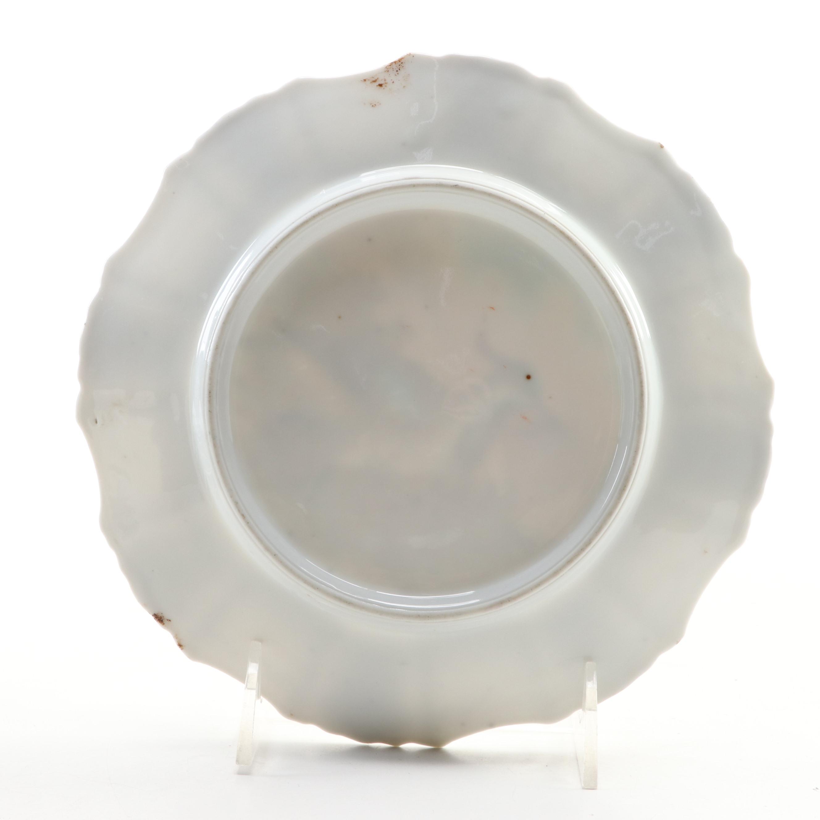 Zeh, Scherzer & Co. with Other Porcelain Bird Cabinet Plates, 20th Century