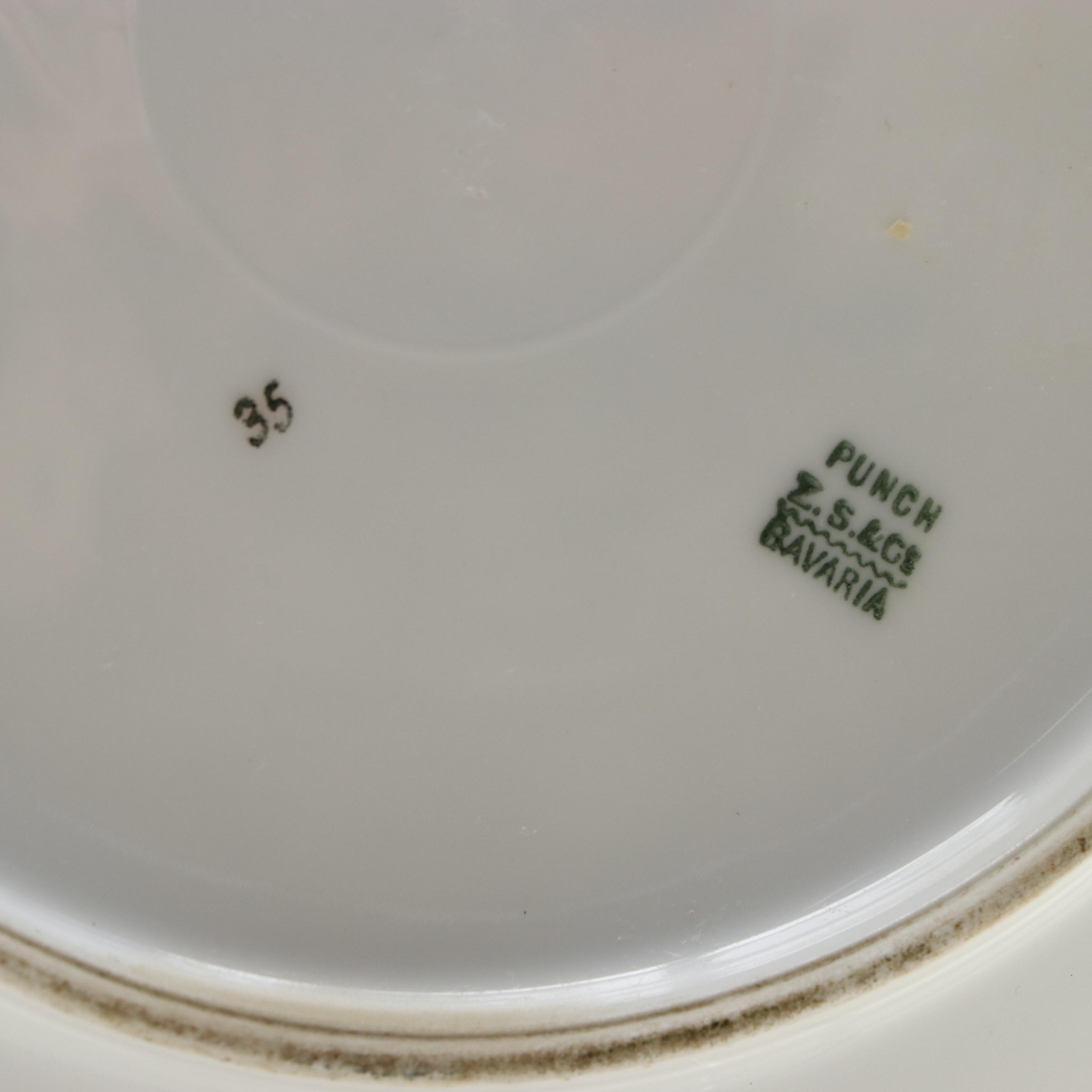 Zeh, Scherzer & Co. with Other Porcelain Bird Cabinet Plates, 20th Century