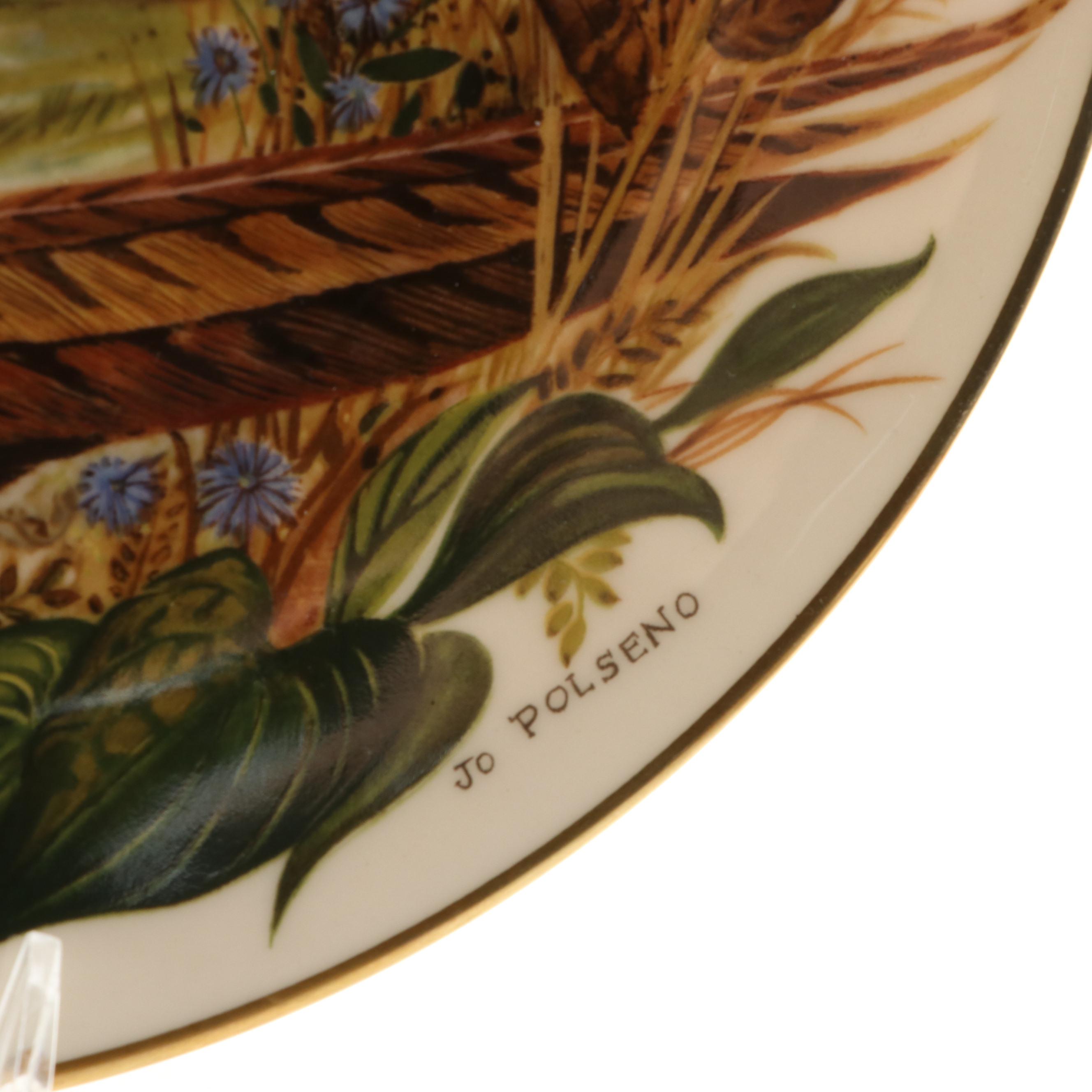 Zeh, Scherzer & Co. with Other Porcelain Bird Cabinet Plates, 20th Century