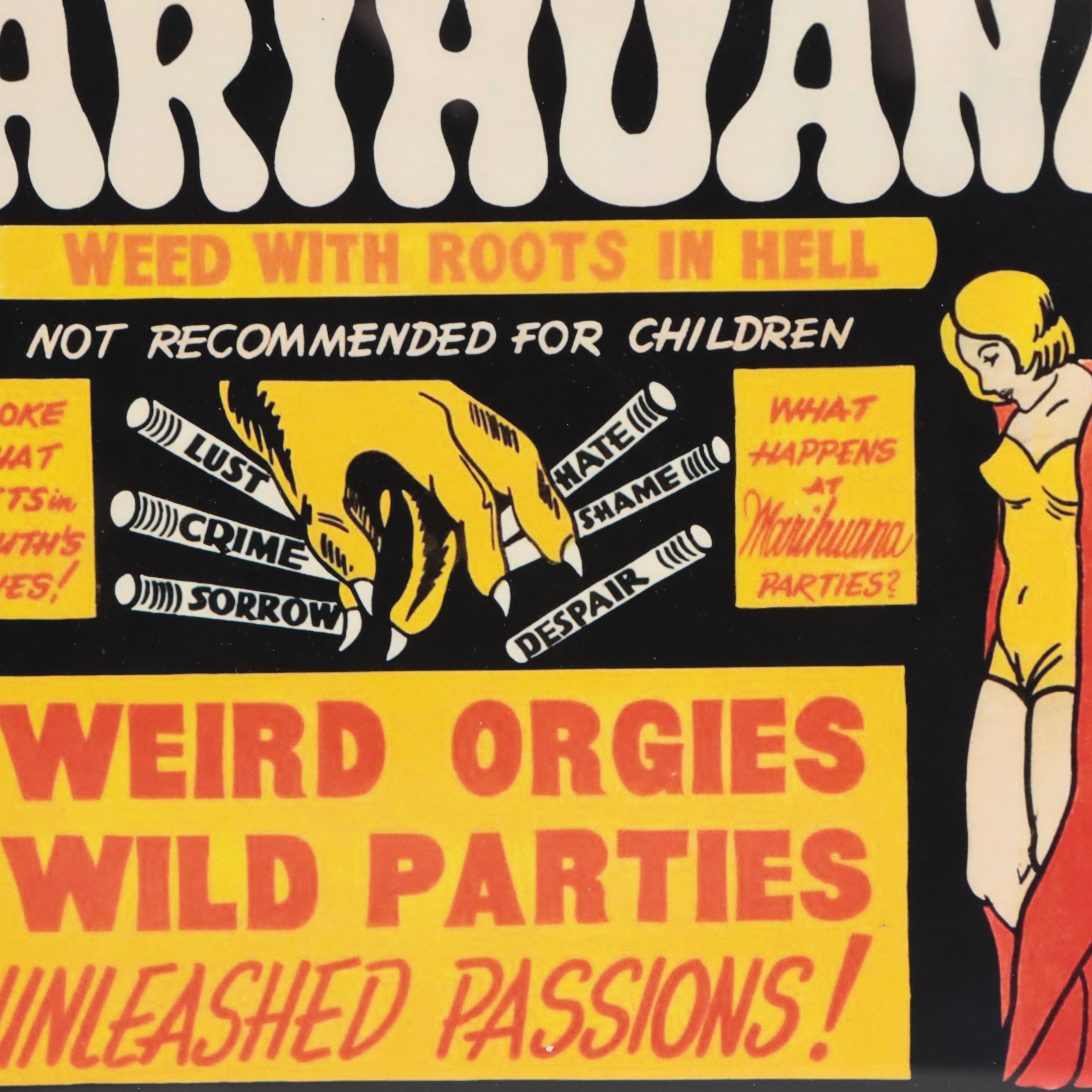 Giclée After Marijuana Propaganda Poster, 21st Century